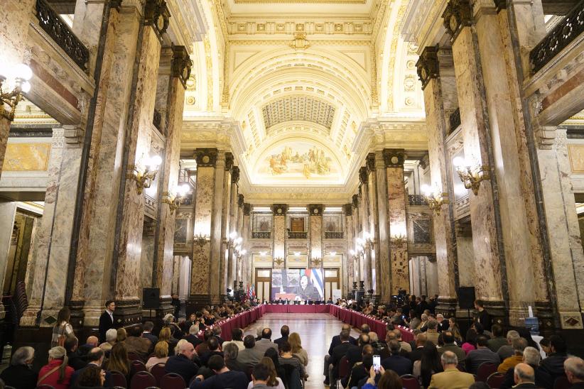 Apertura del Congreso Nacional de Ediles en el Palacio Legislativo