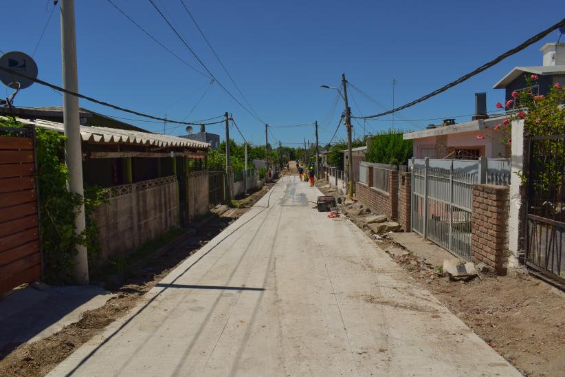 Obras de pavimentación en Villa Ferré