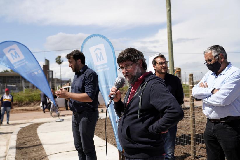 Inauguración de viviendas en el barrio Cauceglia