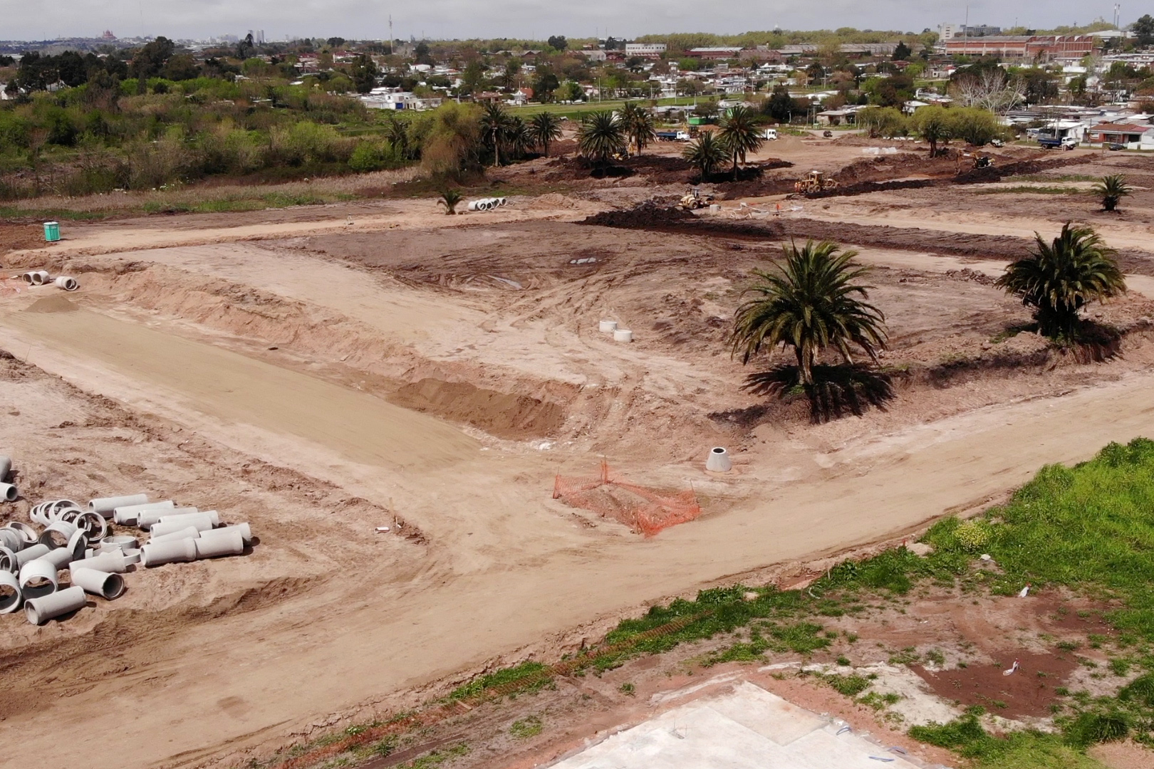 Obras de urbanización en barrio Peñarol