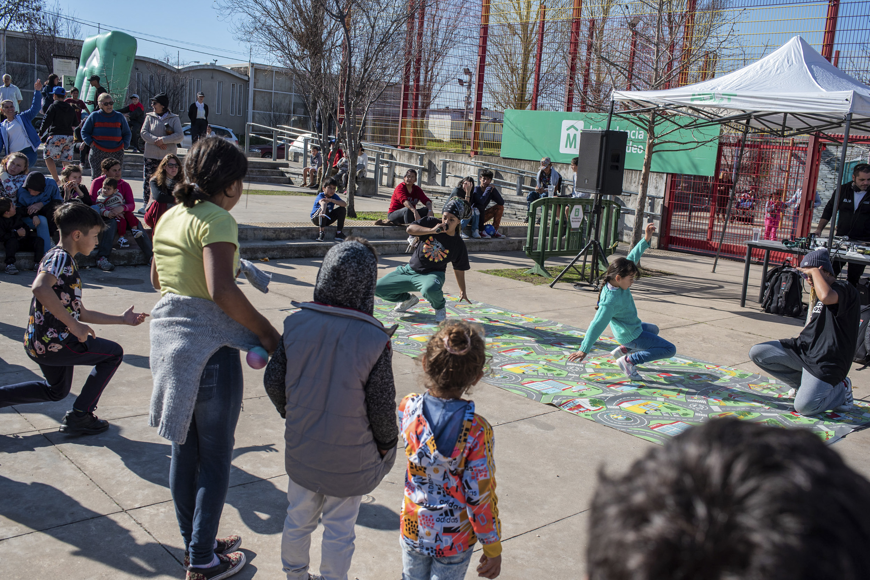 Actividades en la plaza Casavalle en el marco del Plan ABC + Deporte y Cultura