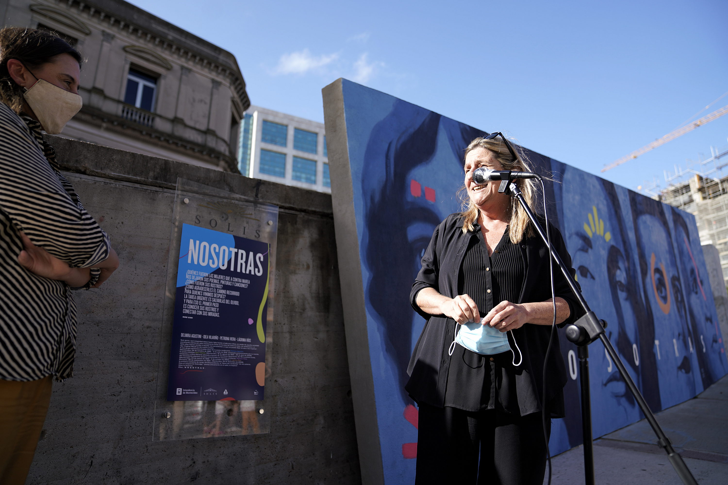 Inauguración de intervención artística en el Teatro Solís