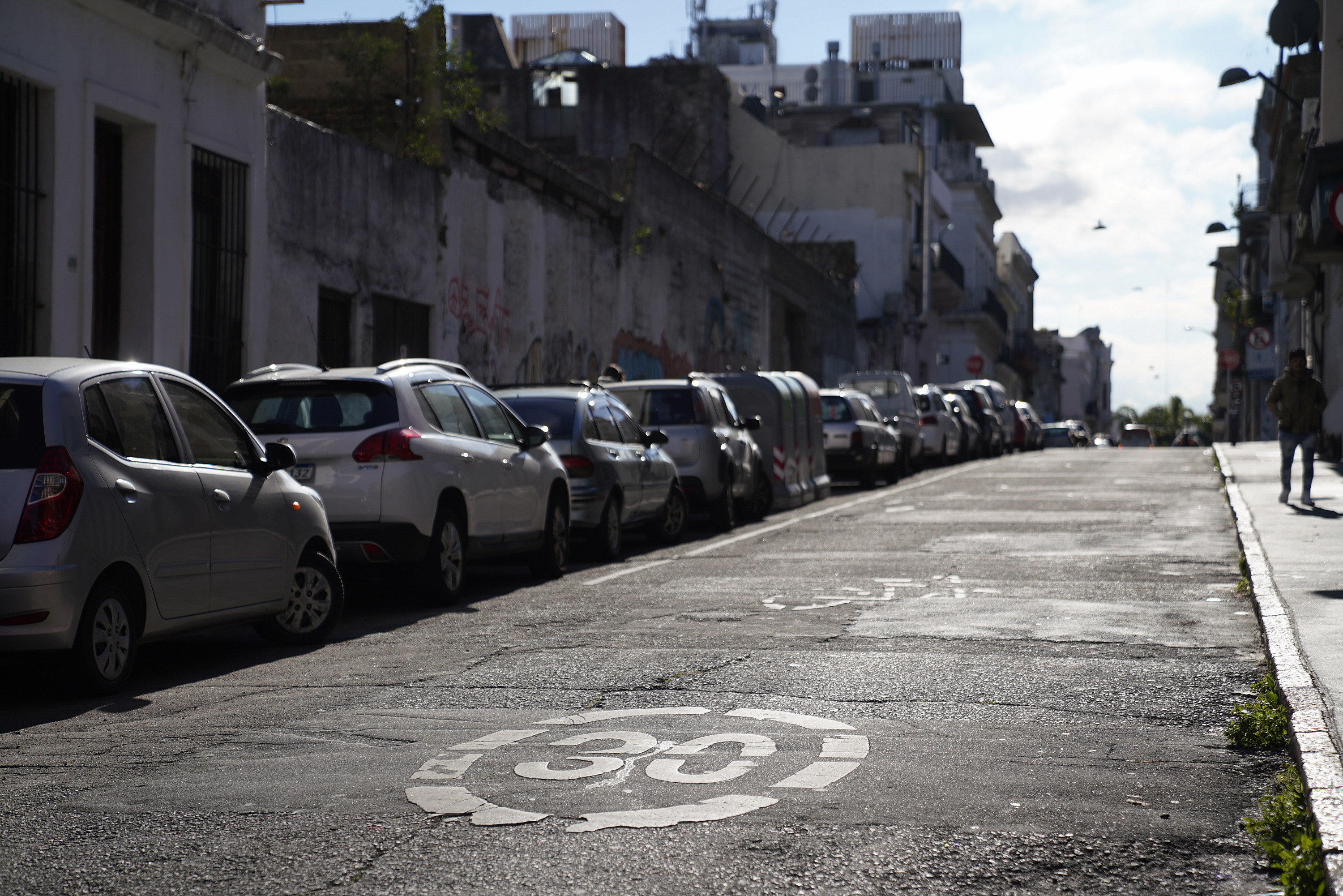 Bicicircuito Montevideo. Calle Pérez Castellano