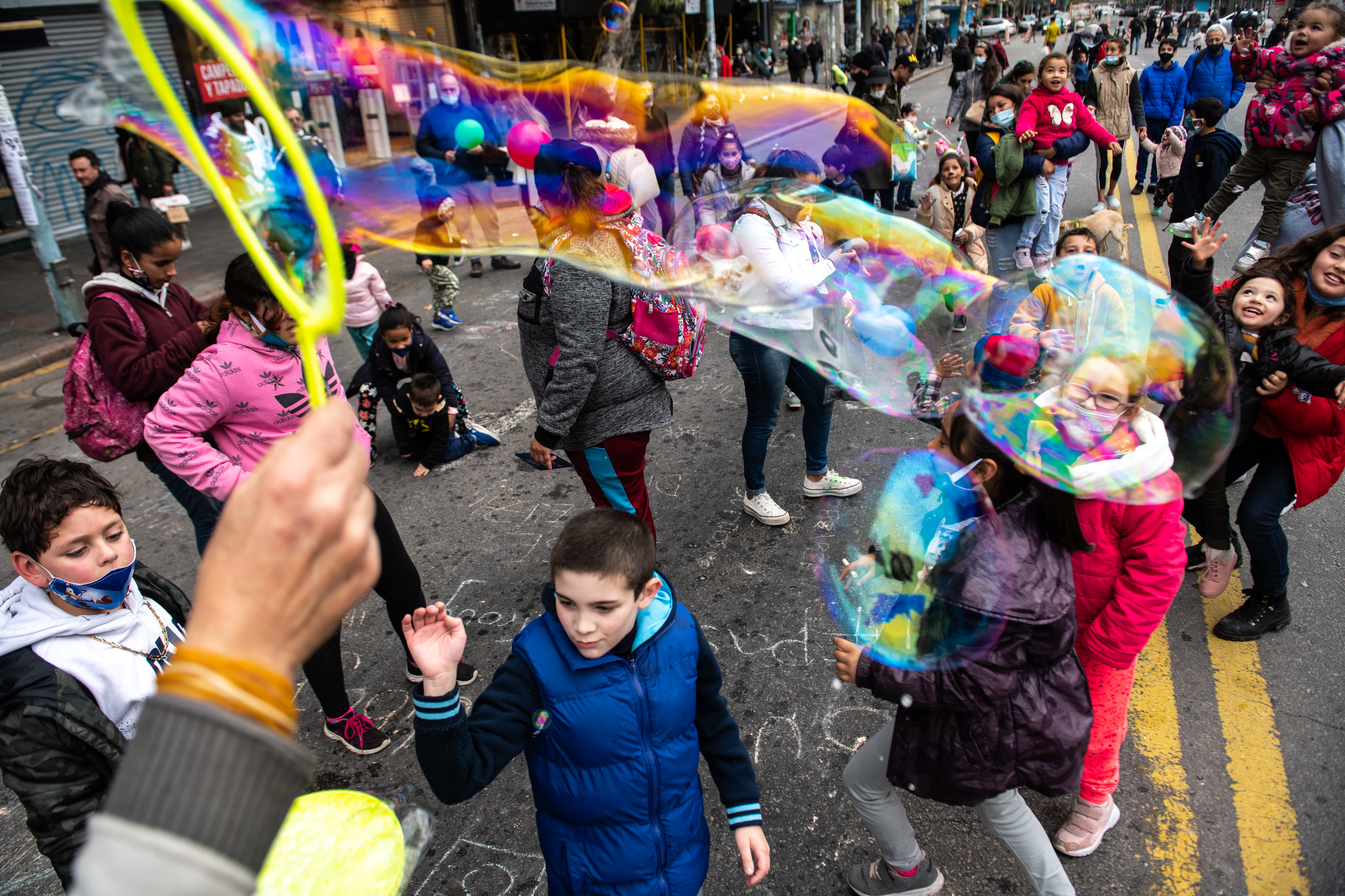 Día de la Niñez en Paseo peatonal Av. 18 de Julio