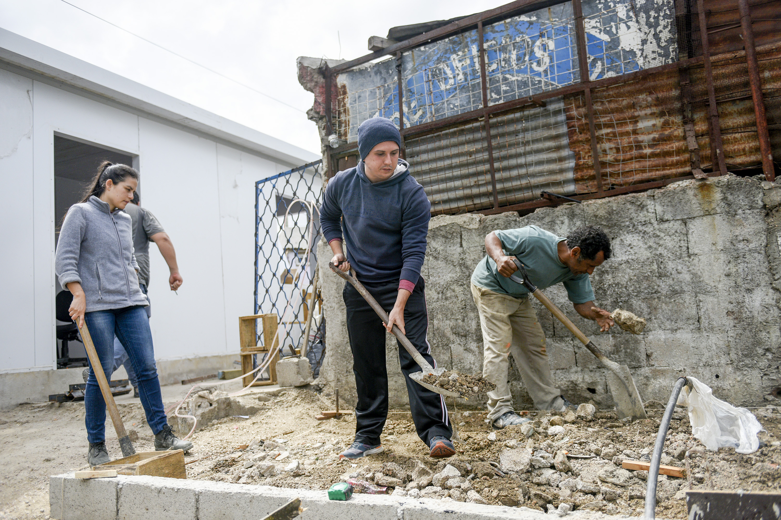 Obras de reparación en infraestructura de ollas populares en el marco de Acciona Montevideo