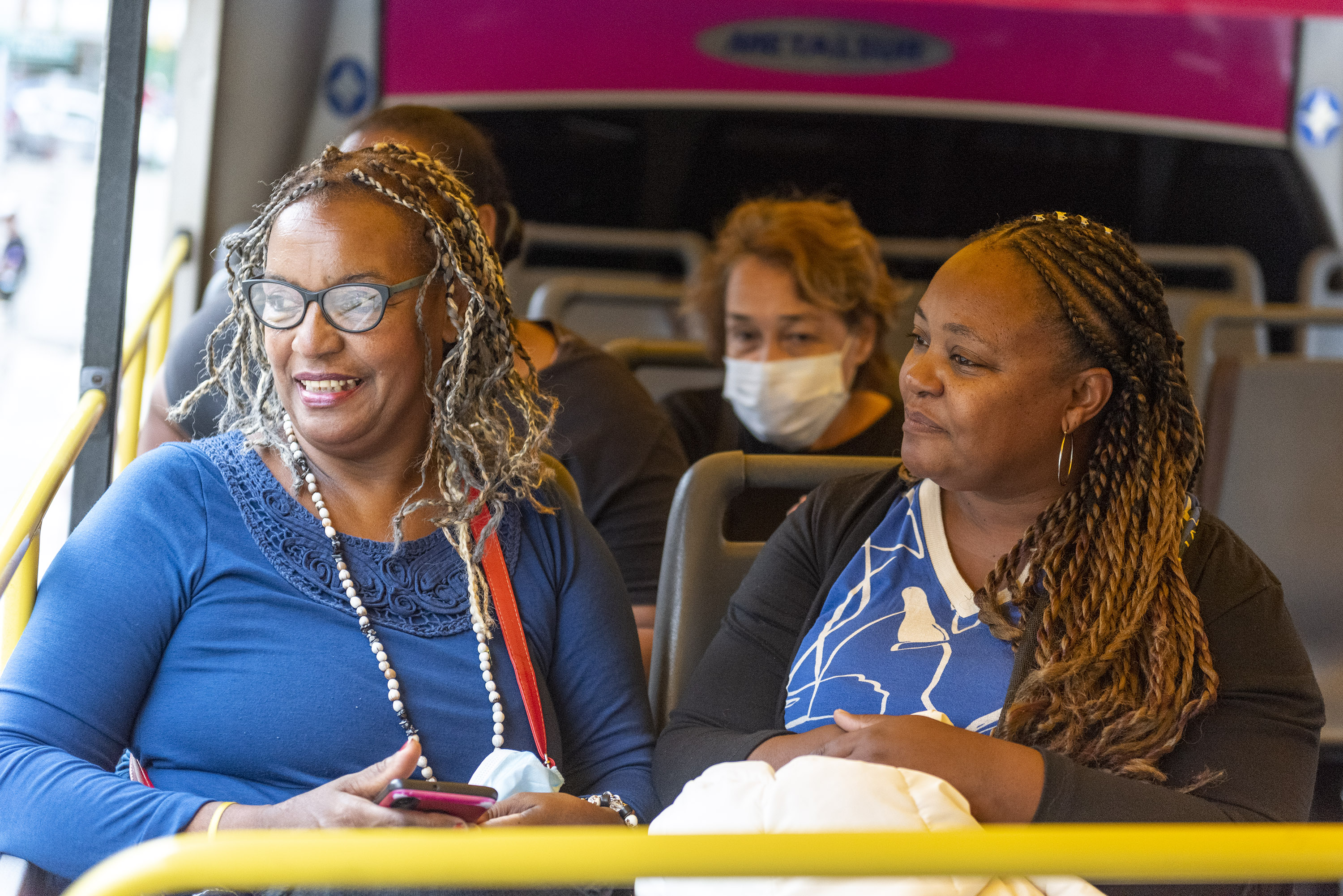 Recorrida del bus turisitico dirigido a Mujeres Afrodescendientes, Migrantes y de Pueblos Originarios