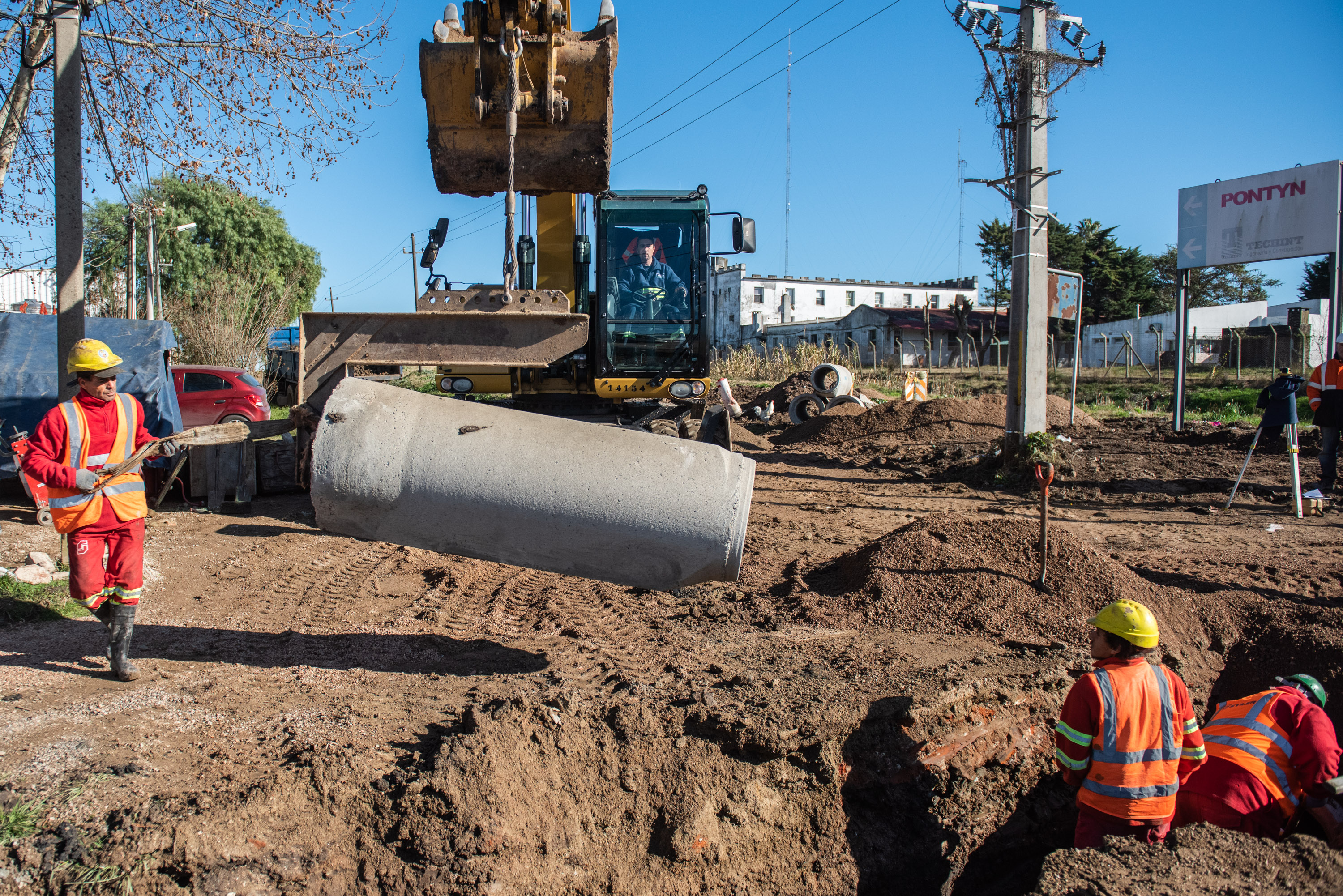 Obras de drenaje pluvial en la cuenca Manga