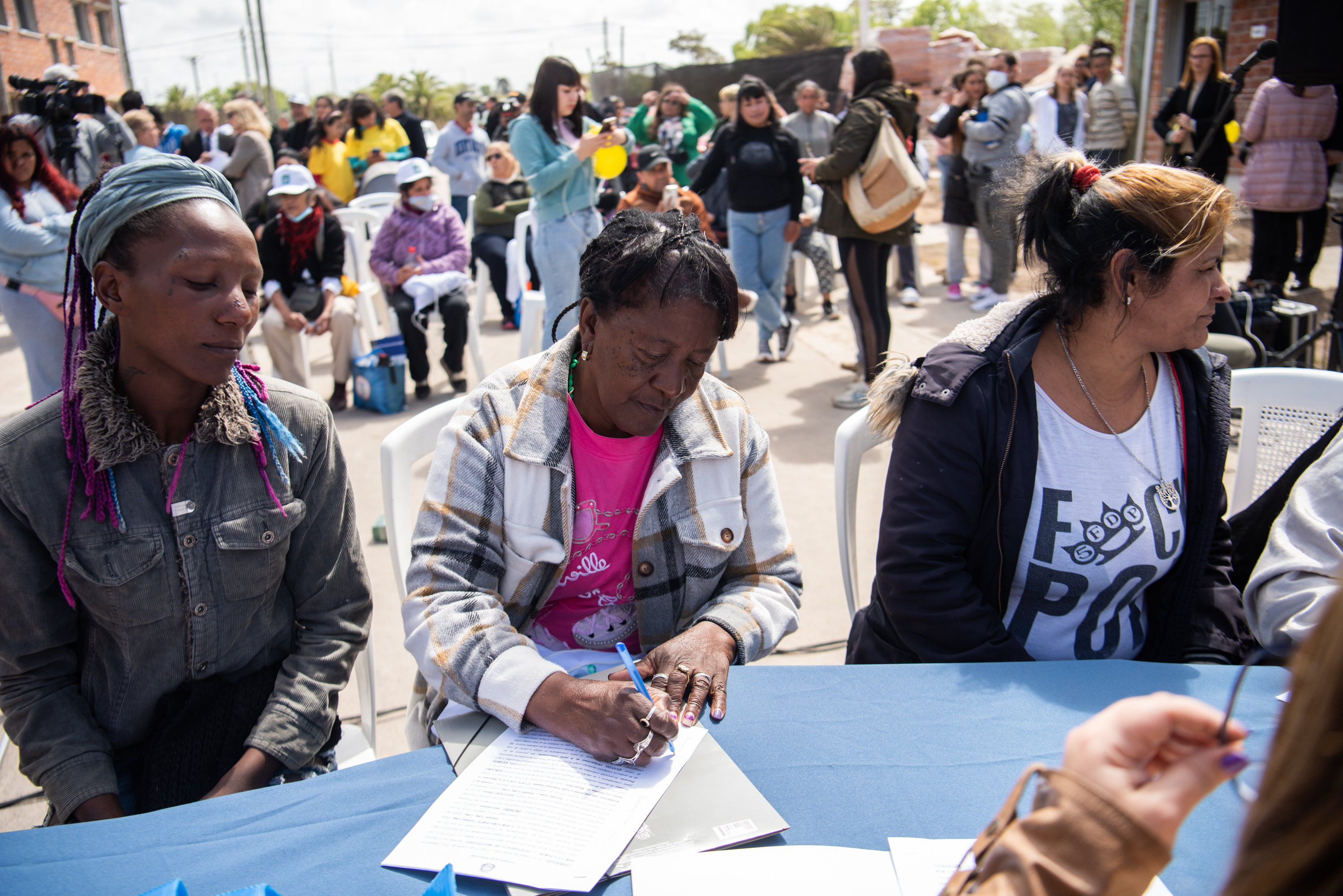 Entrega de viviendas a familias del barrio La Paloma, 17 de octubre de 2022