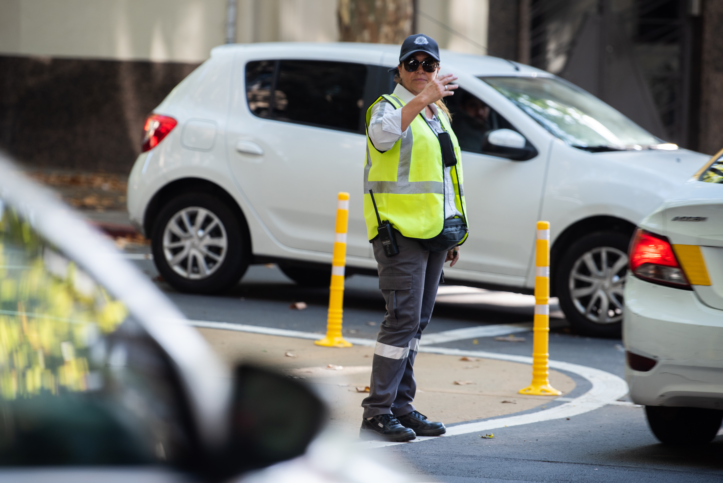 Acciones de seguridad vial en la escuela Nº 4 Artigas, 06 de marzo de 2023