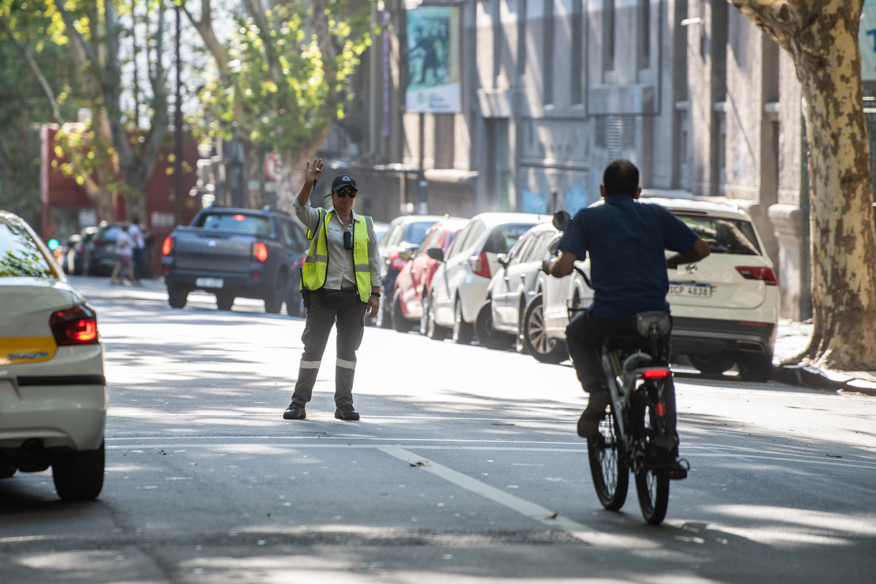 Acciones de seguridad vial en la escuela Nº 4 Artigas, 06 de marzo de 2023