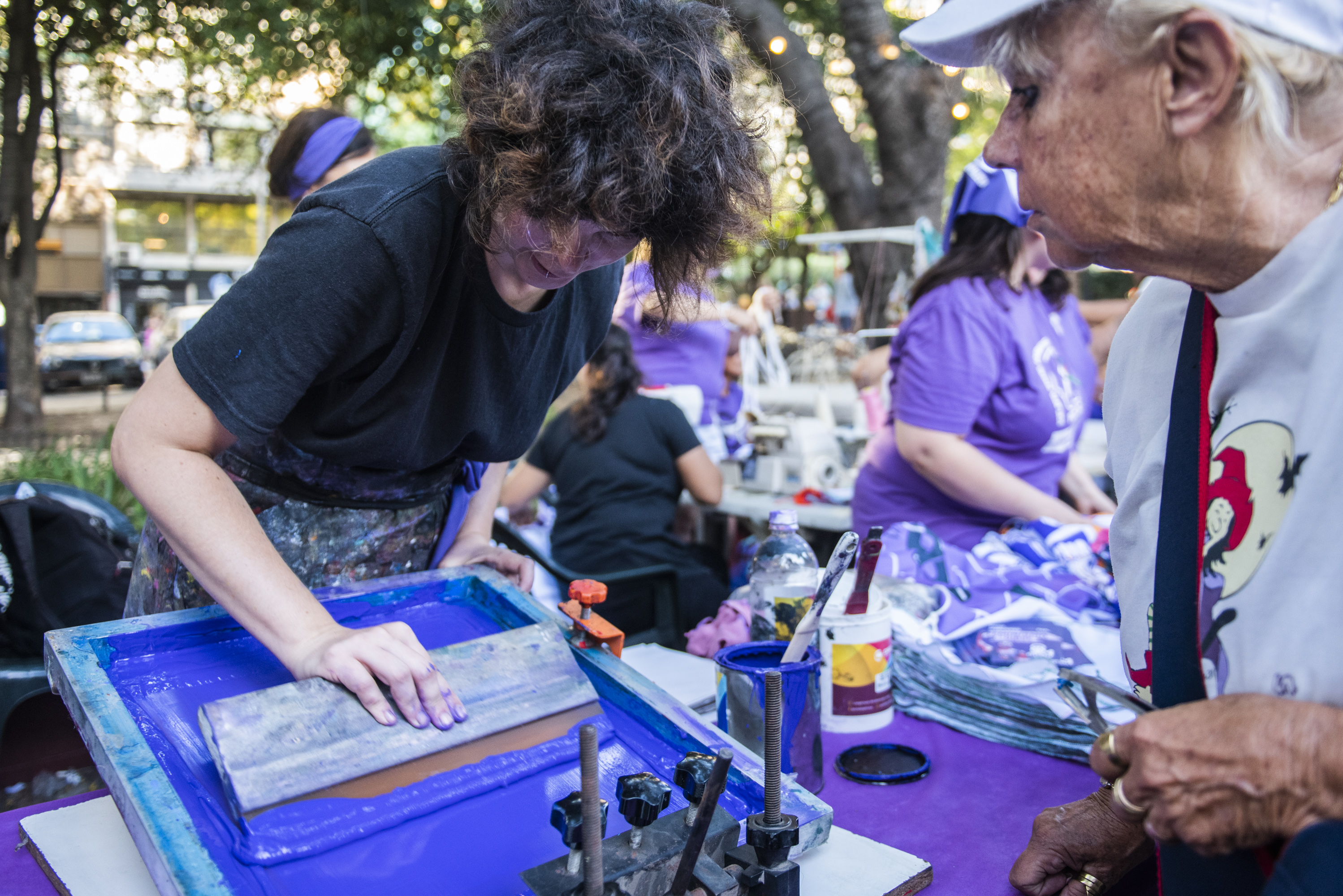  Juntada Feminista en la plaza Fabini en el marco del Día de la Mujer