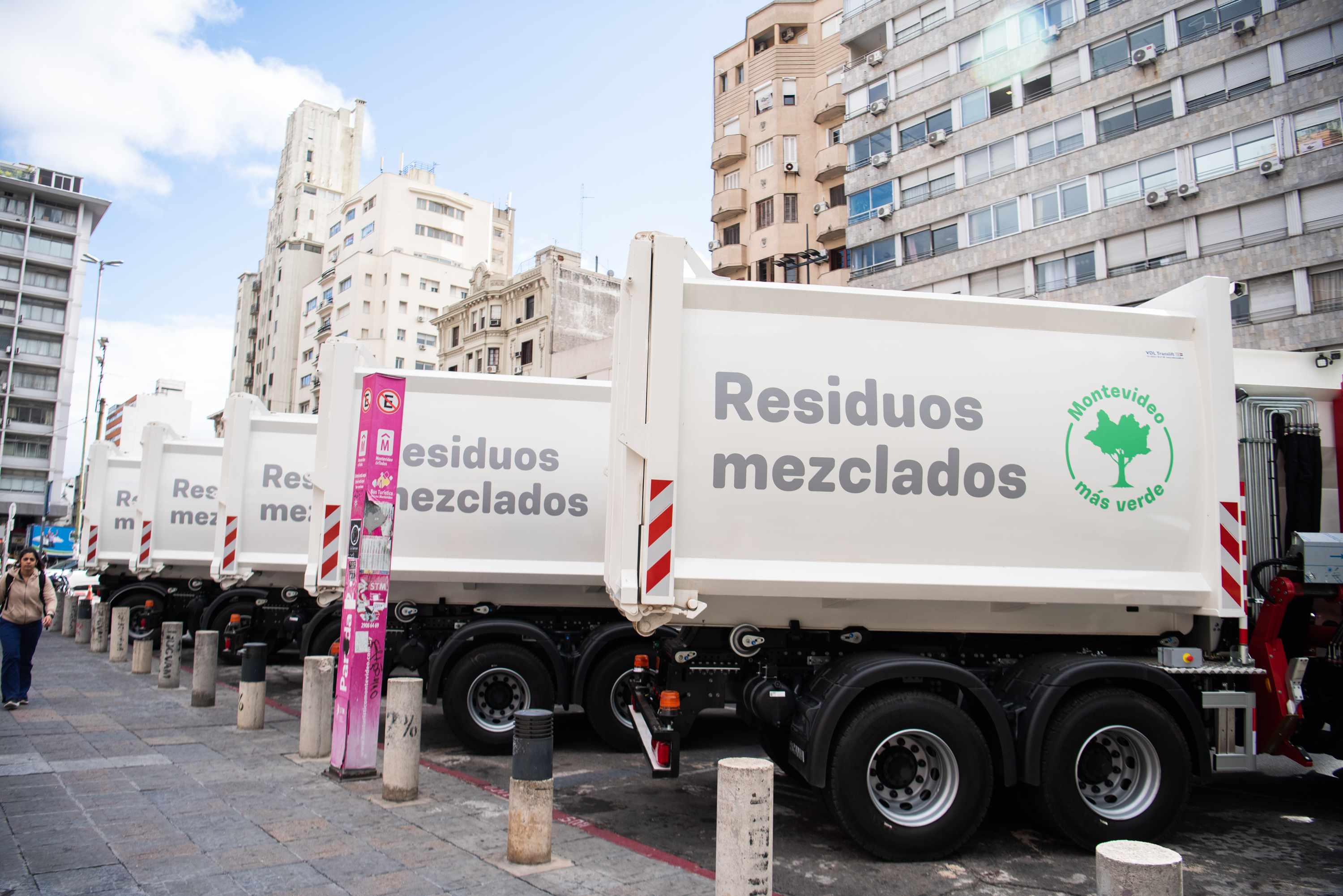 Nueva flota de camiones para reforzar la limpieza de Montevideo