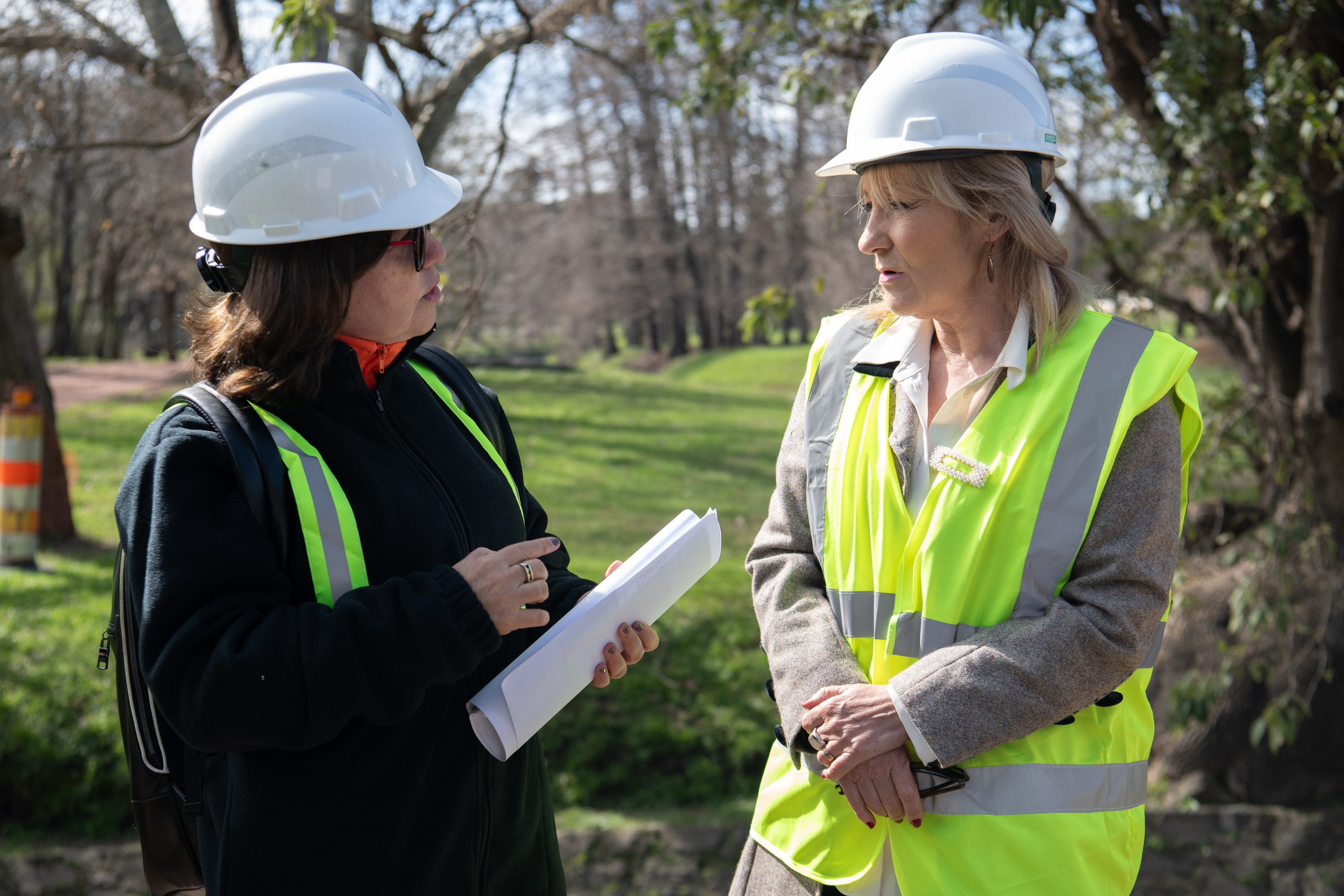 Recorrida por obras refuerzo en colector del arroyo Mataperros