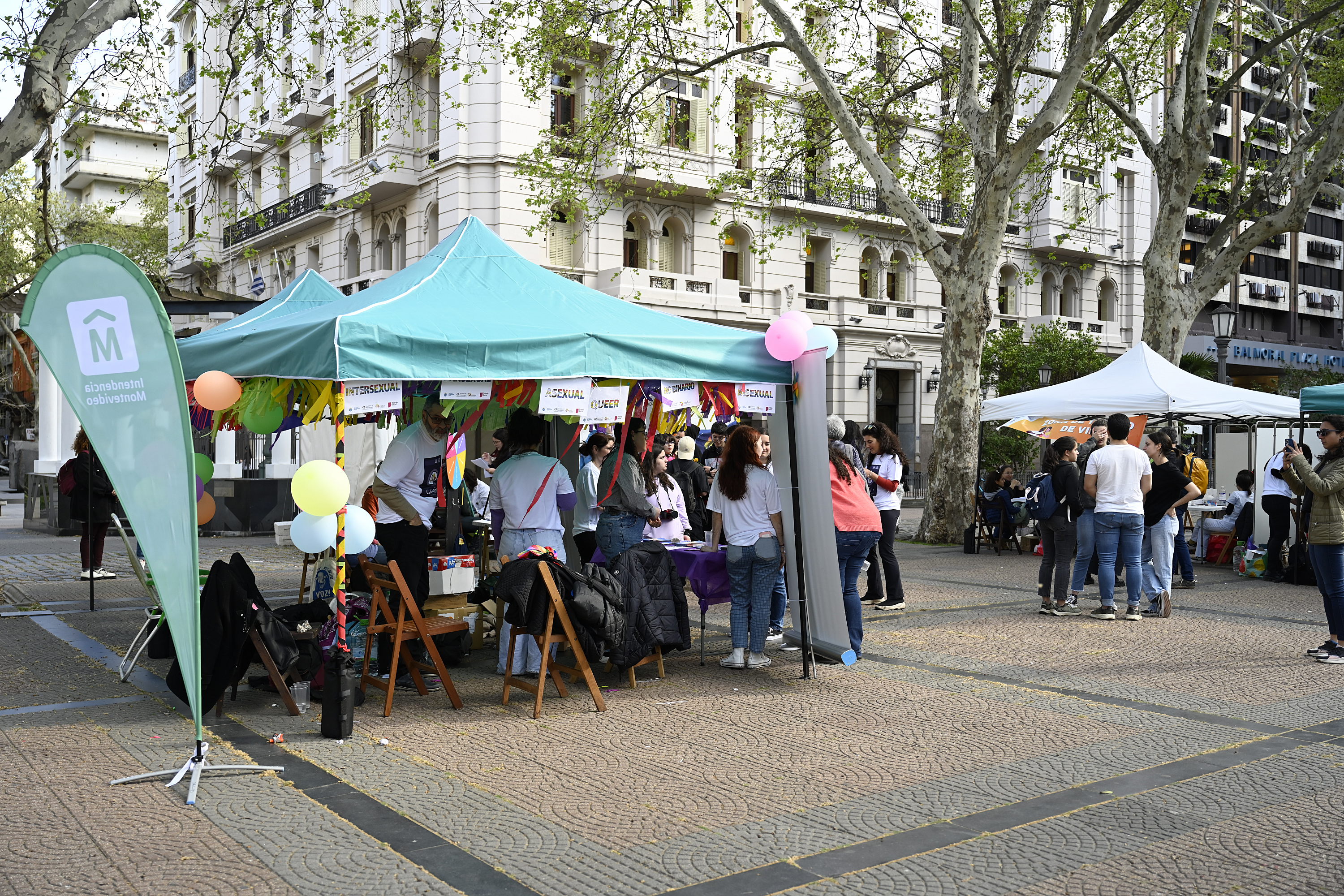 Feria por marcha de la Diversidad en plaza de Cagancha
