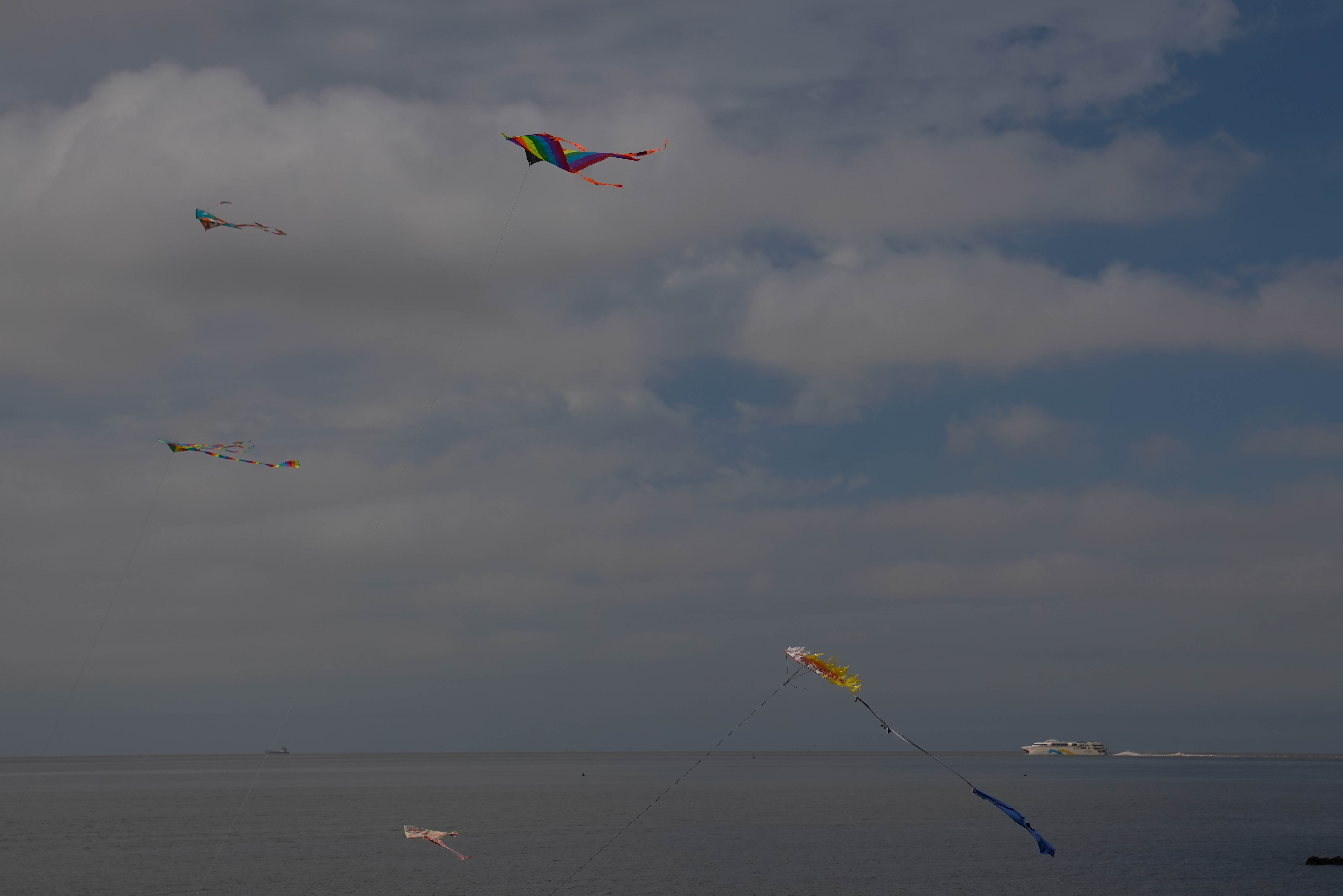 Remontada de cometas en la playa del Cerro ,  15 de noviembre de 2023