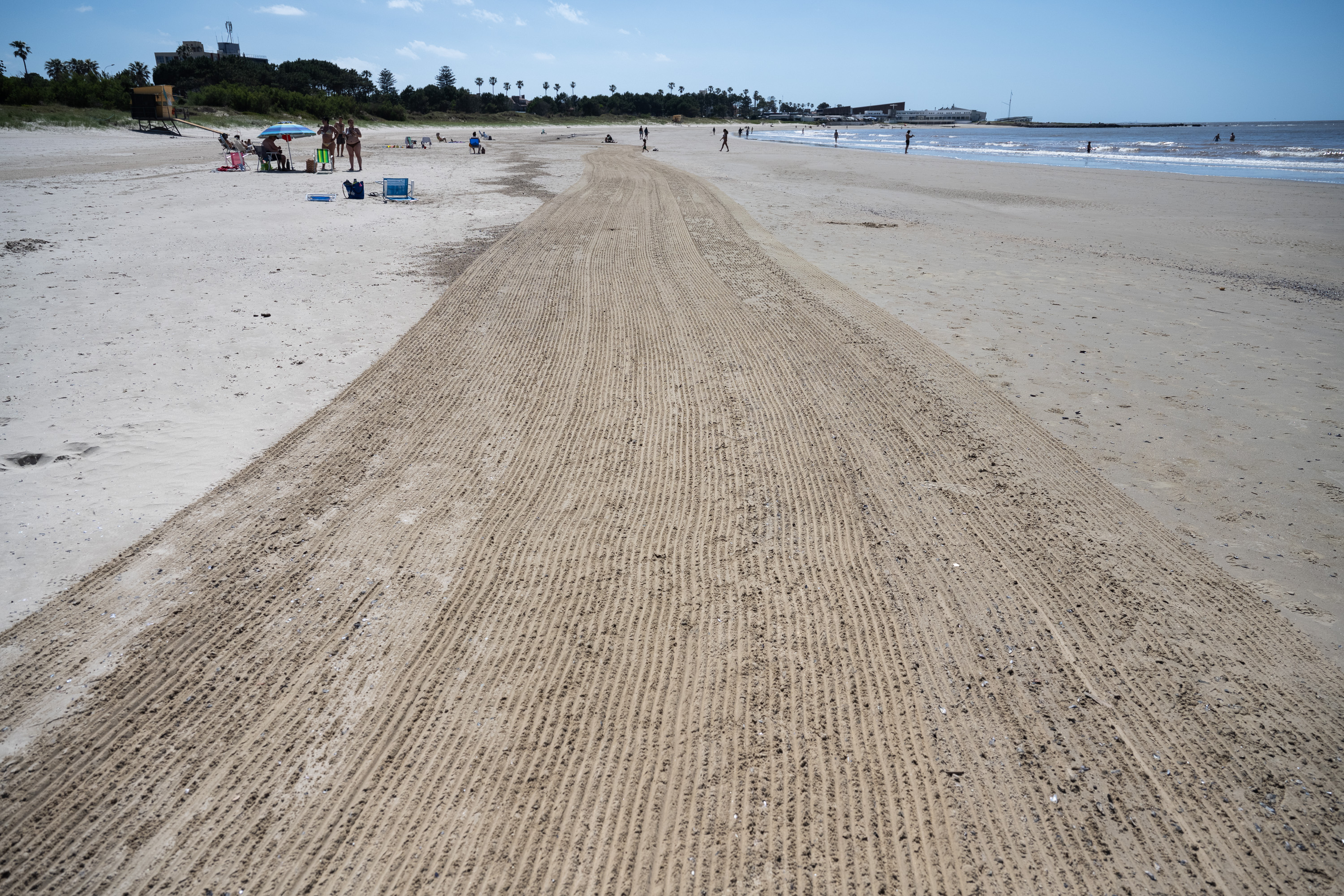 Tareas de limpieza en Playa Verde