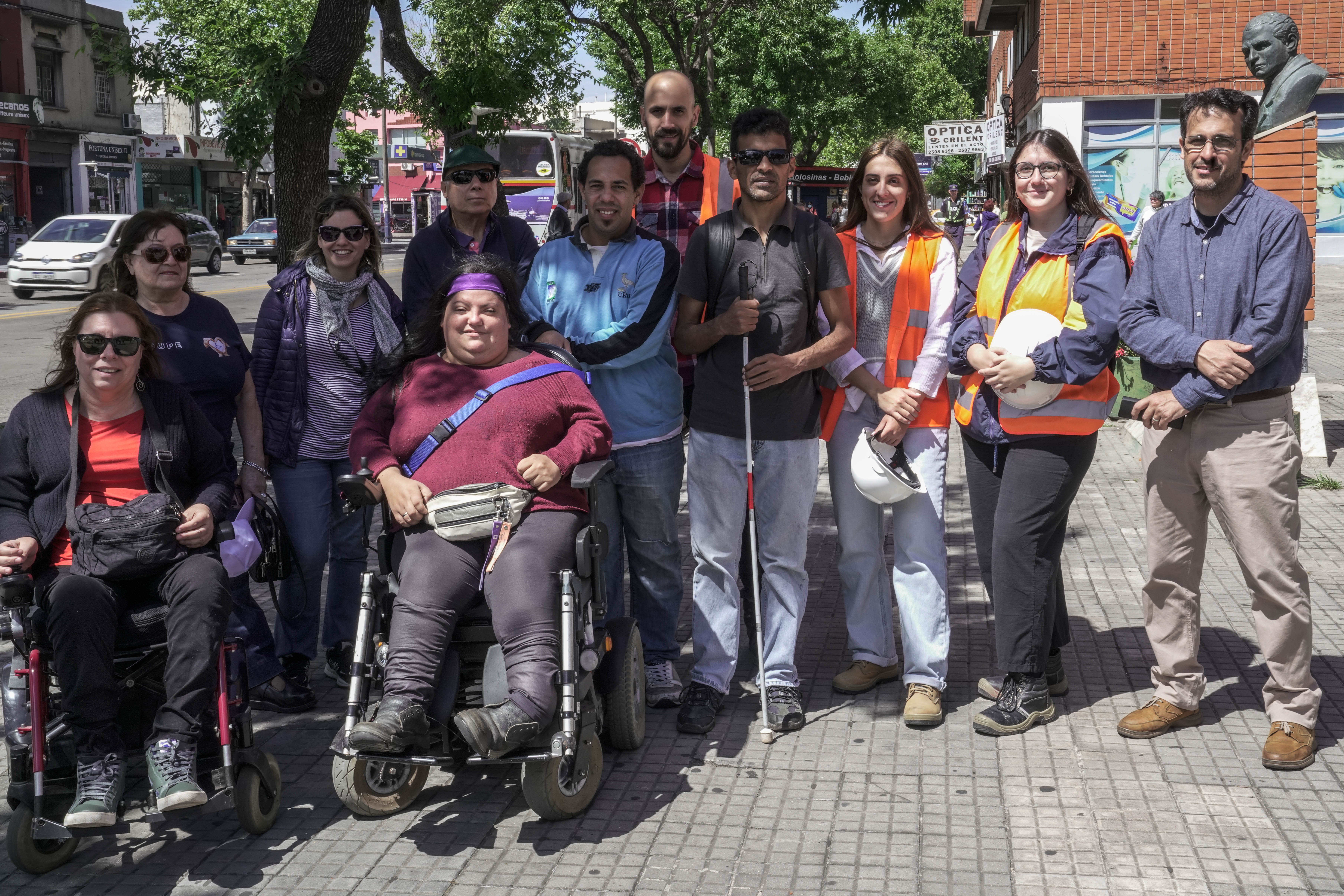 Recorrida por obra accesible en Av. 8 de Octubre y Pan de Azúcar