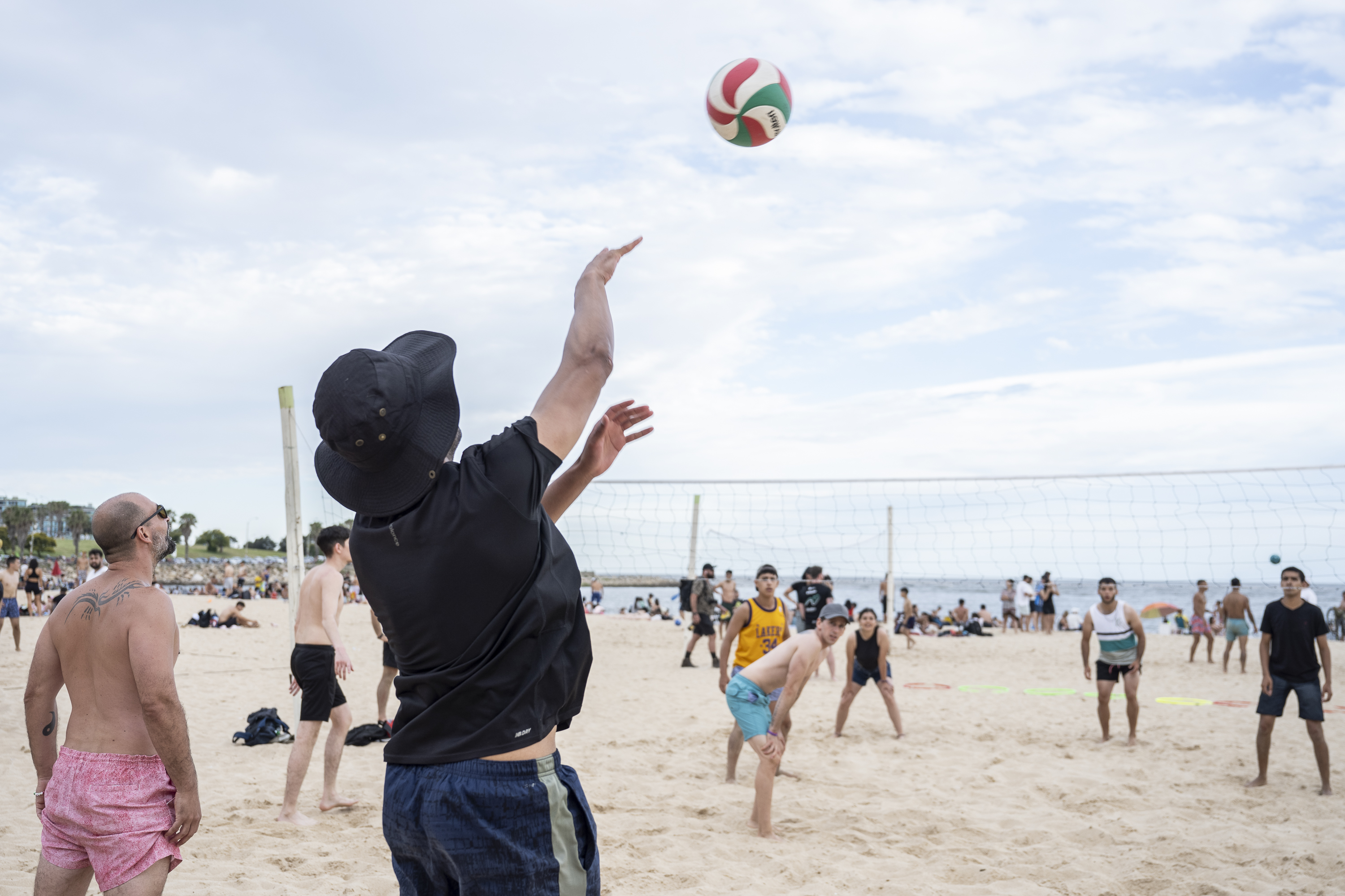 Actividades en playa Pocitos por el programa Monteverano