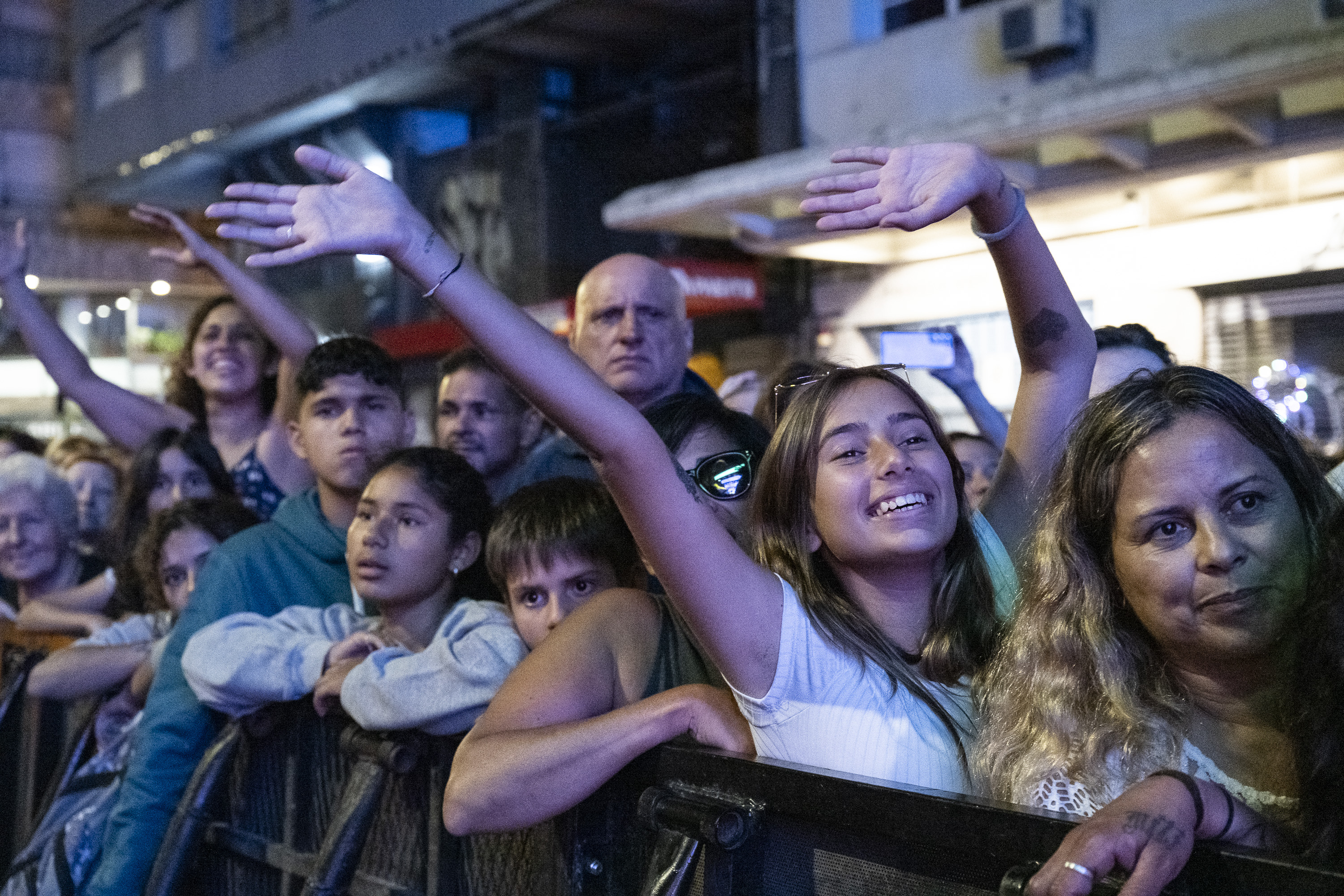 Festejos en el escenario de el Gaucho por los 300 años de Montevideo