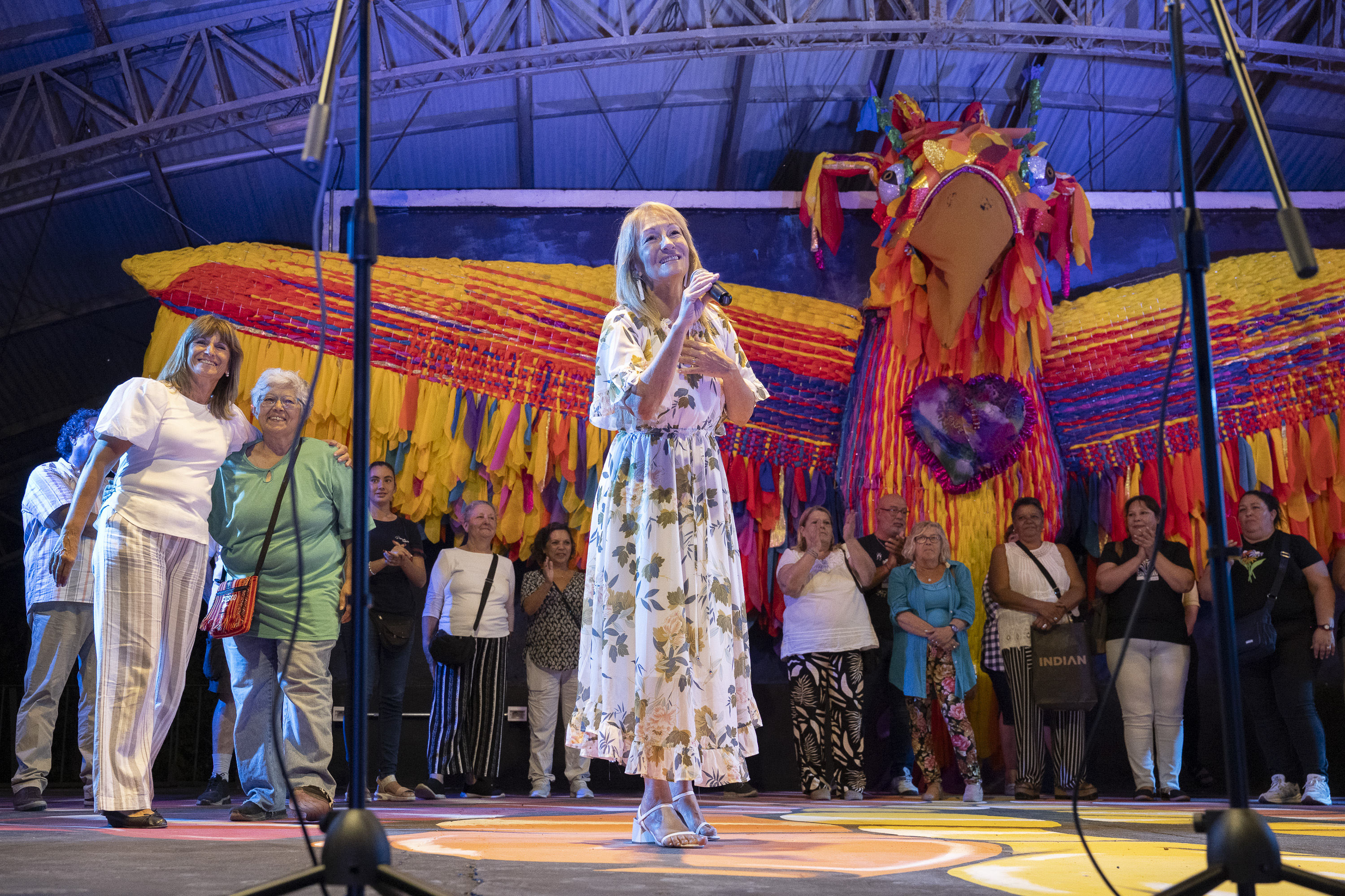 Carolina Cosse en el lanzamiento de Carnaval de la Red de Escenarios Populares