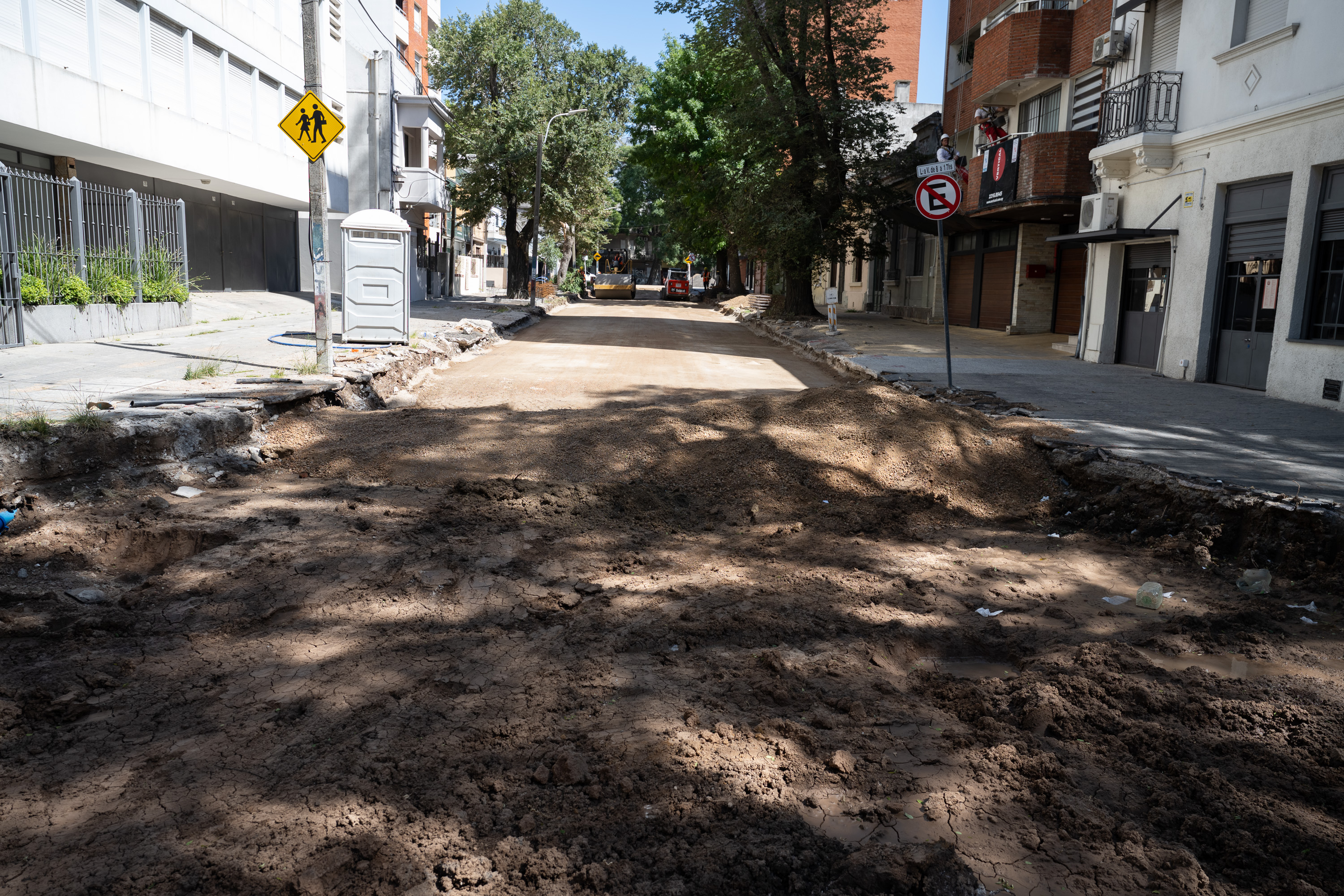 Avance de obras en Solano Antuña desde Luis de la Torre hasta la Rambla