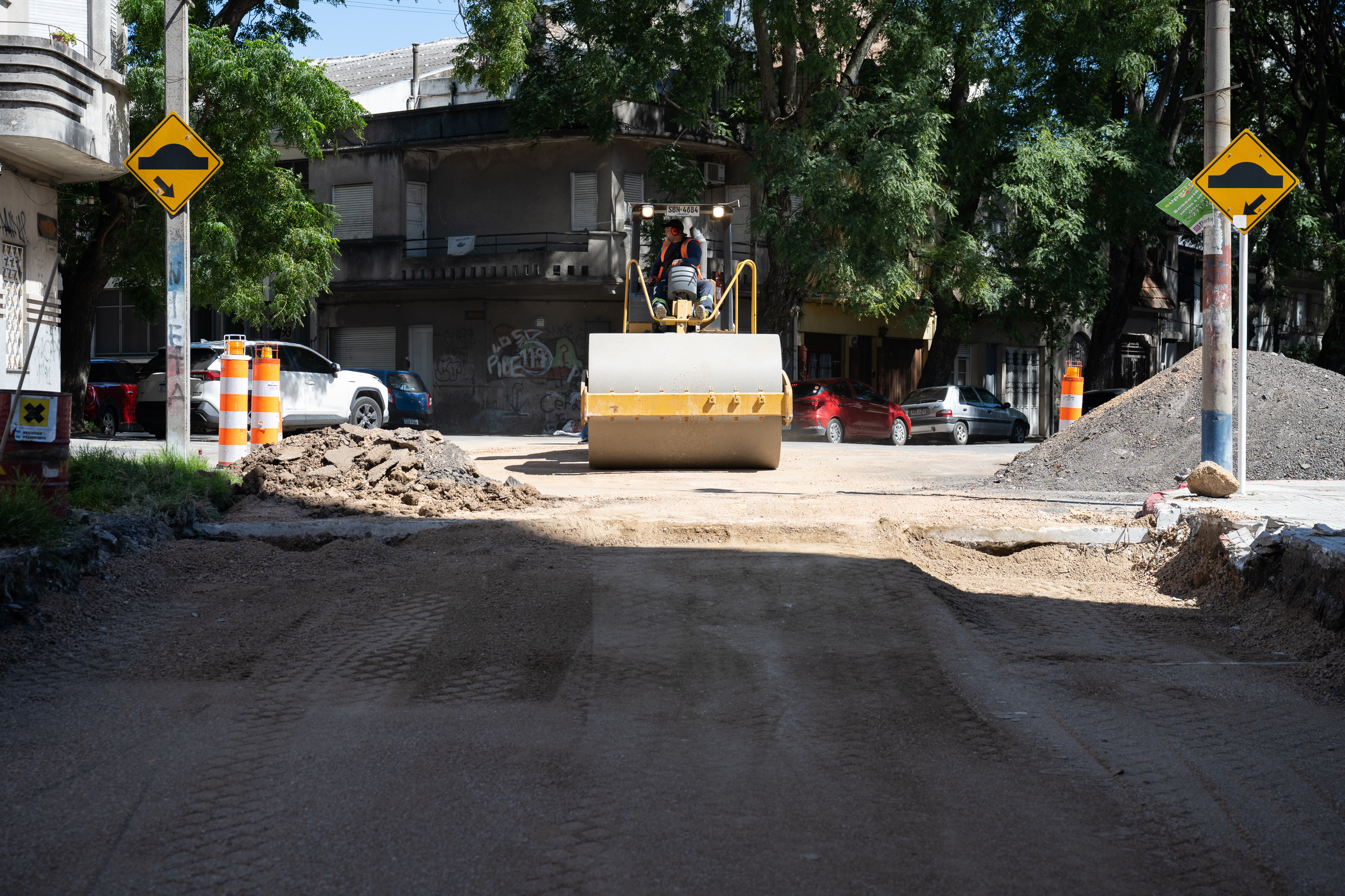 Avance de obras en Solano Antuña desde Luis de la Torre hasta la Rambla