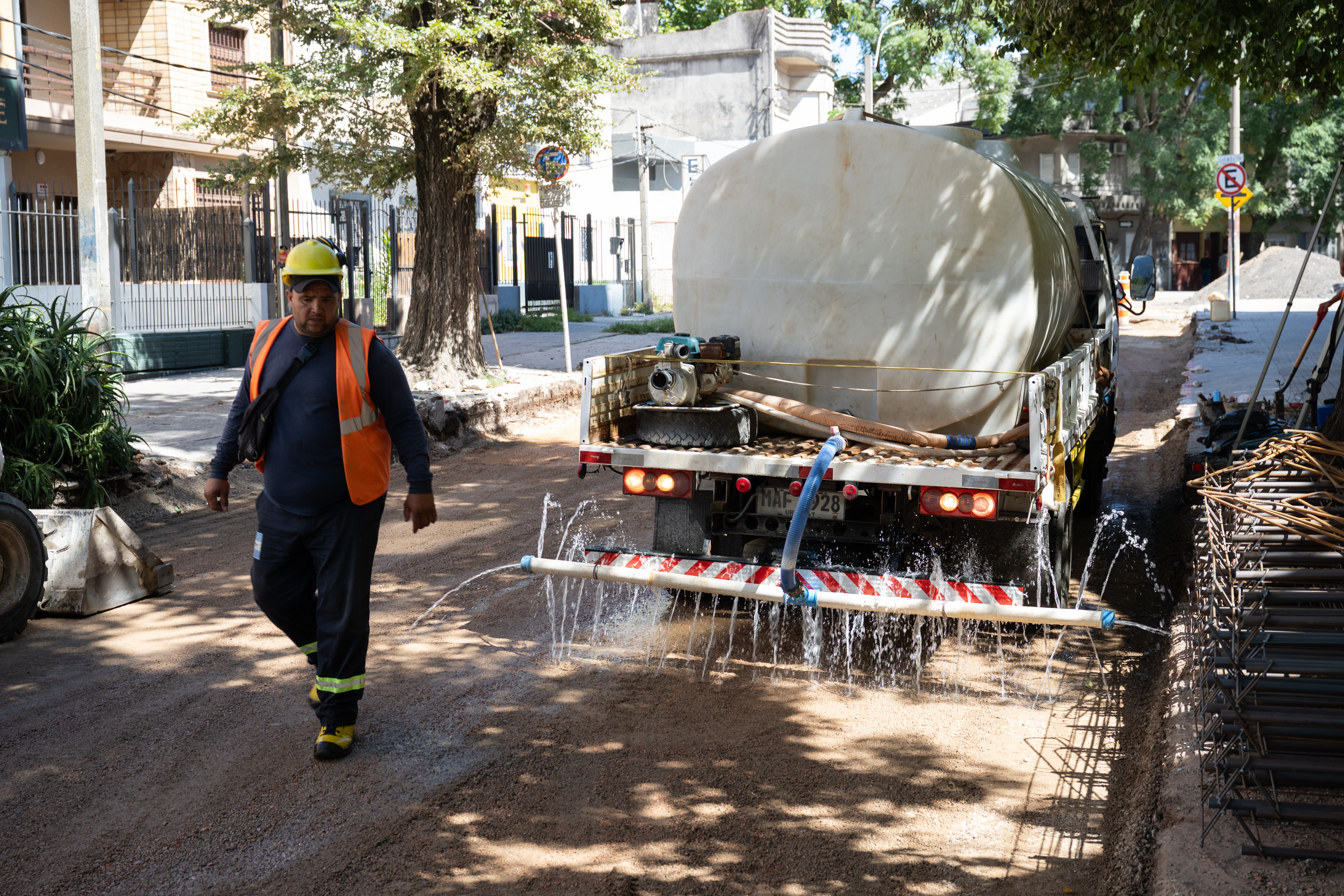 Avance de obras en Solano Antuña desde Luis de la Torre hasta la Rambla