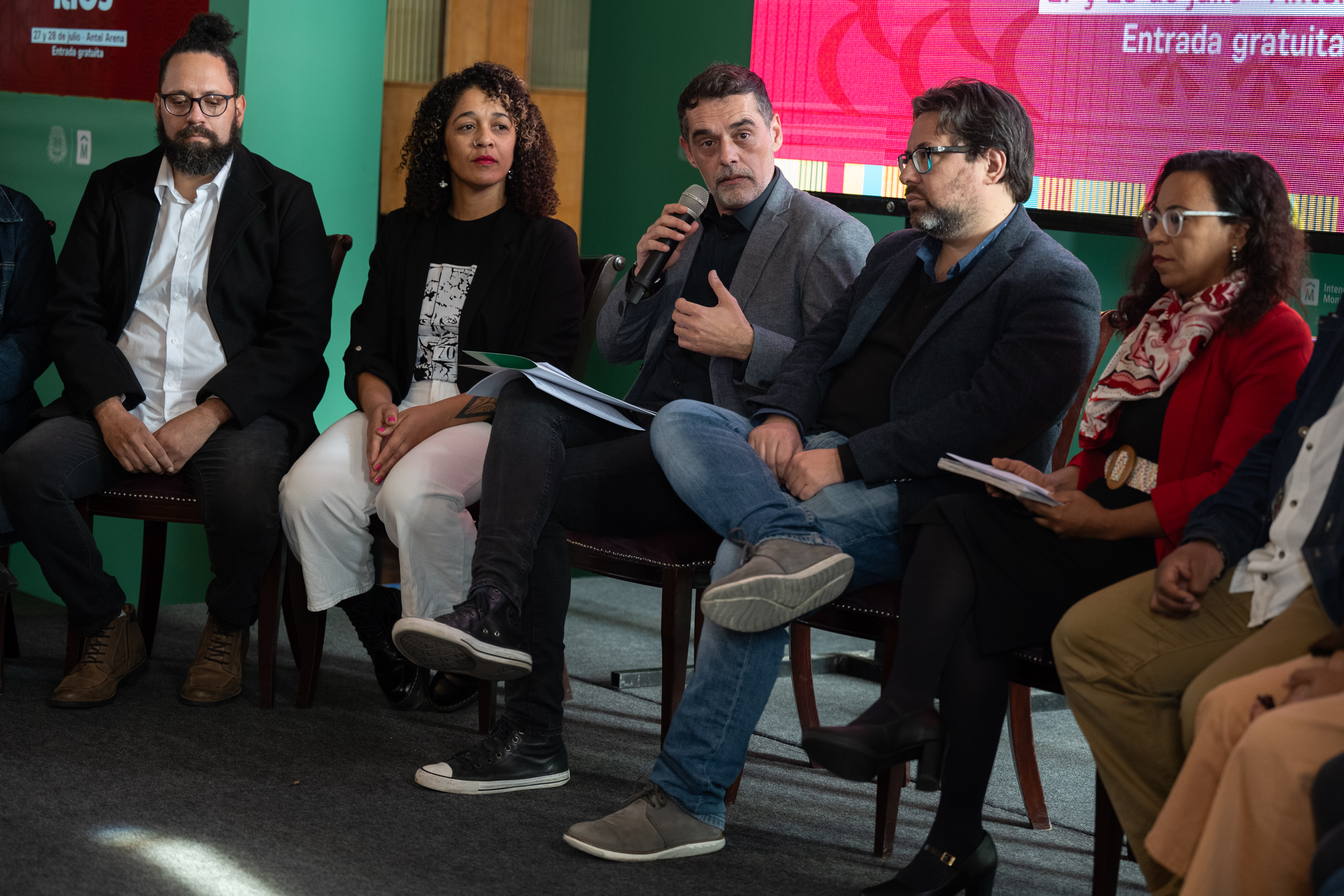 Lanzamiento del festival Lágrima Ríos, en el Antel Arena