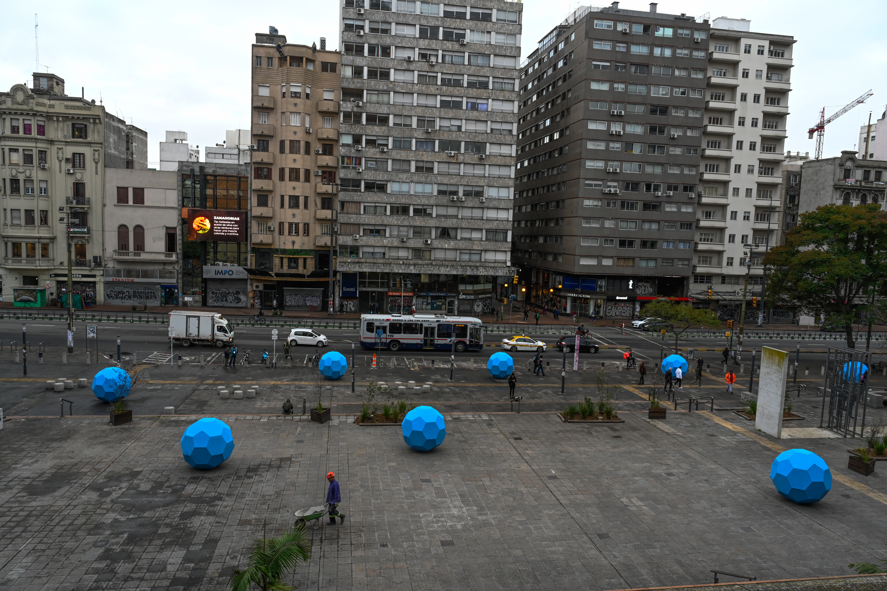 Montevideo Celeste, en la explanada de la Intendencia de Montevideo 