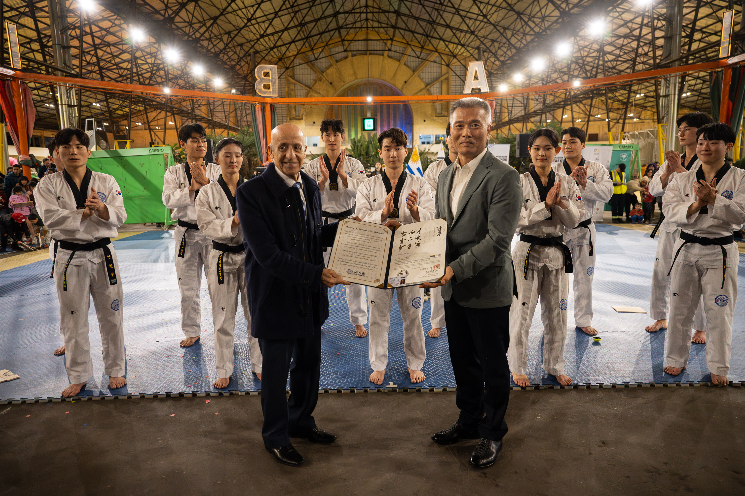 Demostración de Taekwondo en conmemoración del 60° aniversario de las relaciones diplomáticas entre Corea y Uruguay