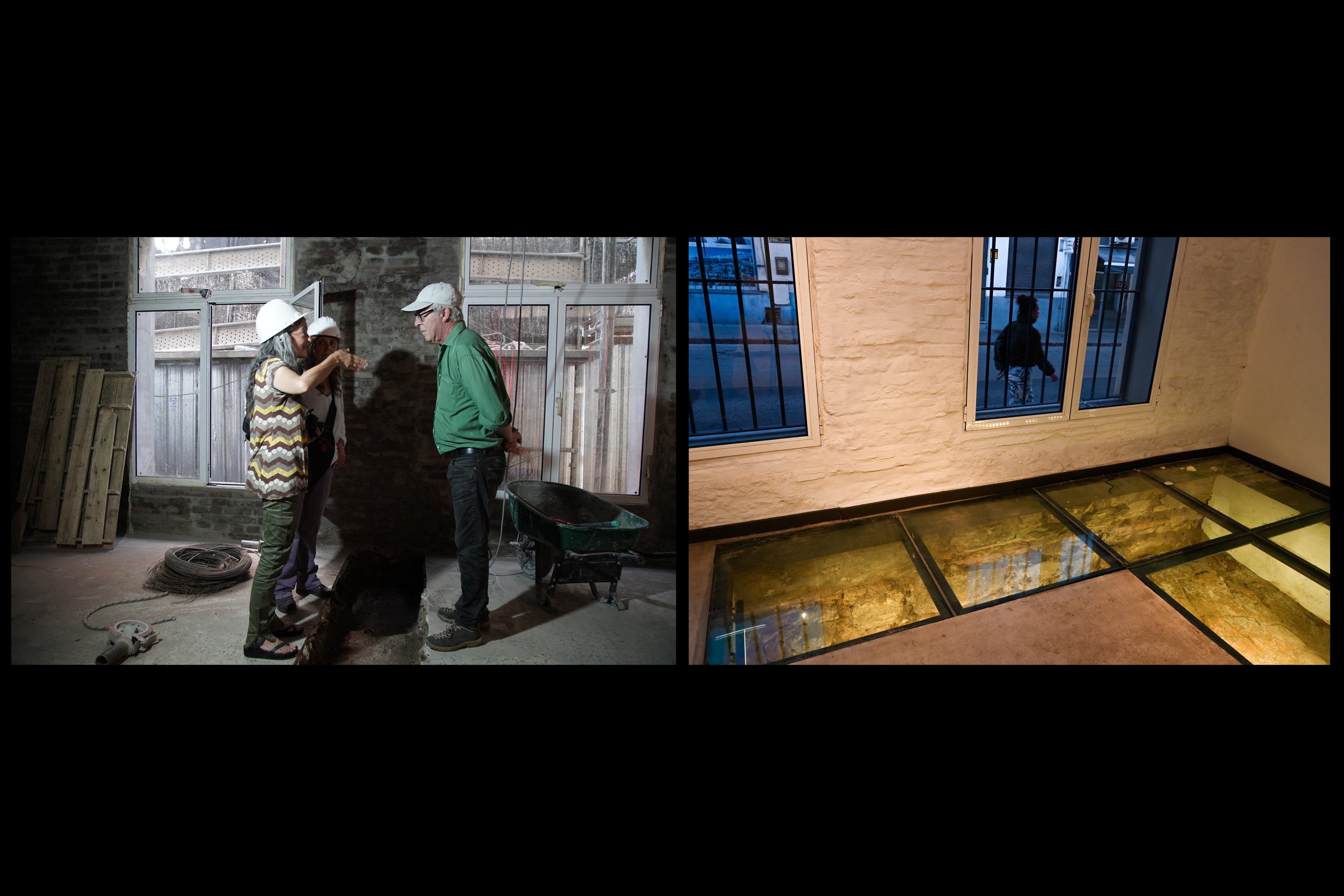 Obras de remodelación de Casa de Artigas. Investigación arqueológica.Casa Natal de Artigas ubicada en la esquina de Colon y Cerrito