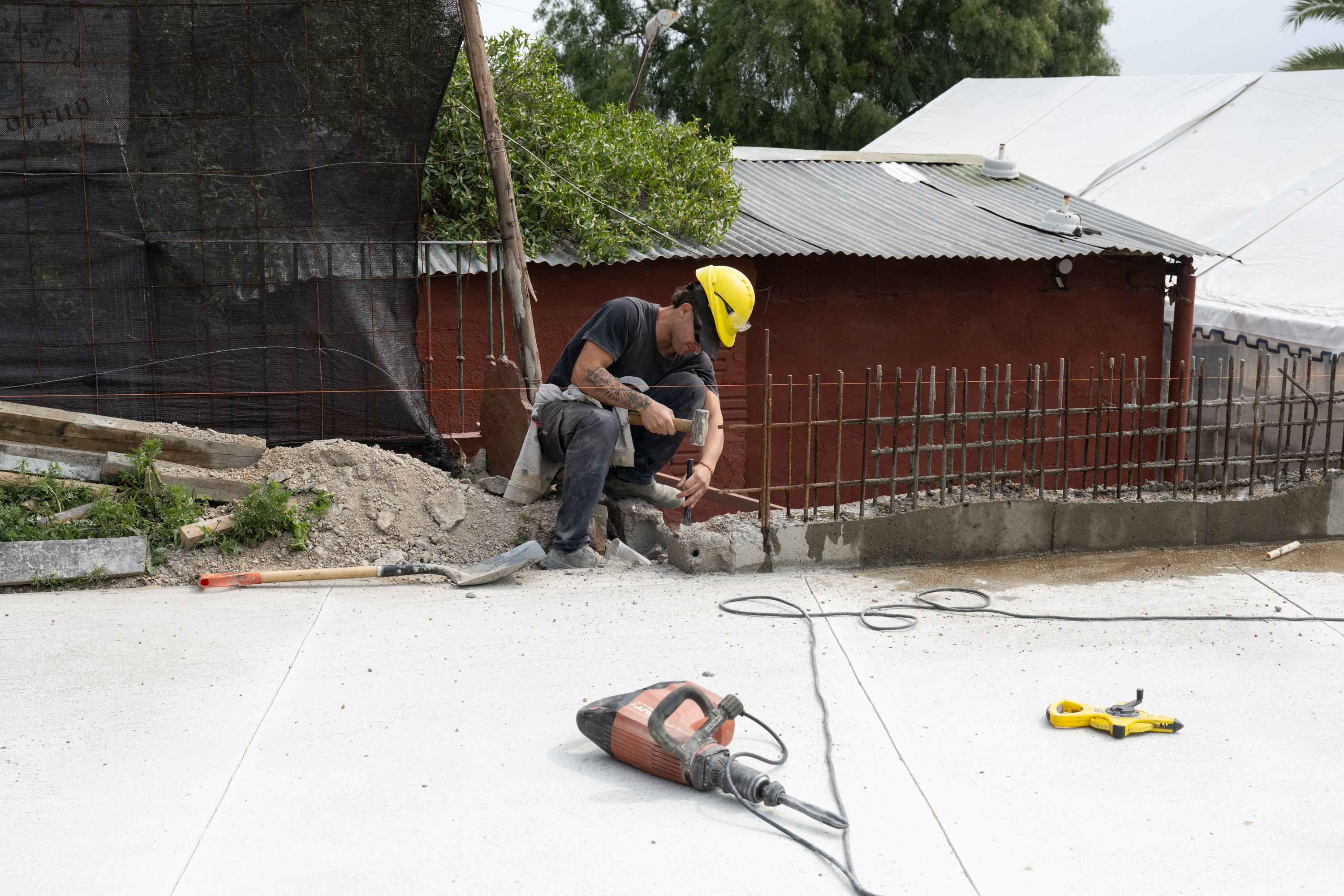 Avance de obras de reacondicionamiento en el de paseo de los Pescadores