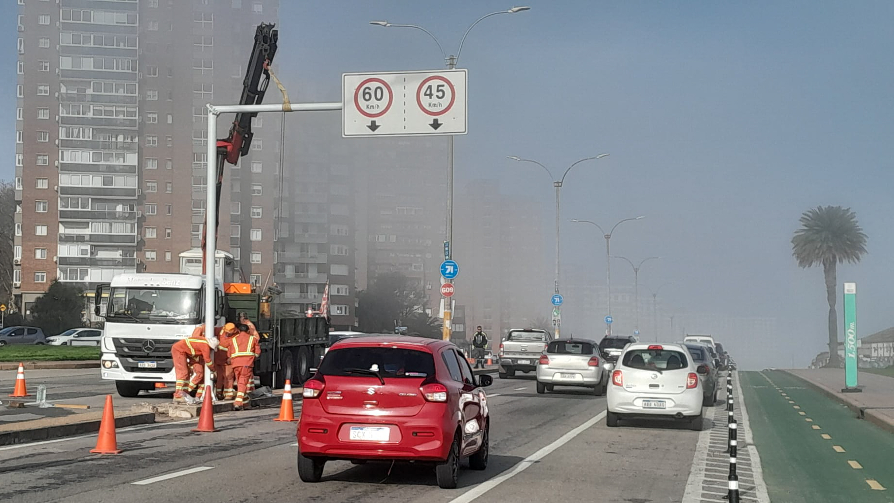 Cartel de velocidad