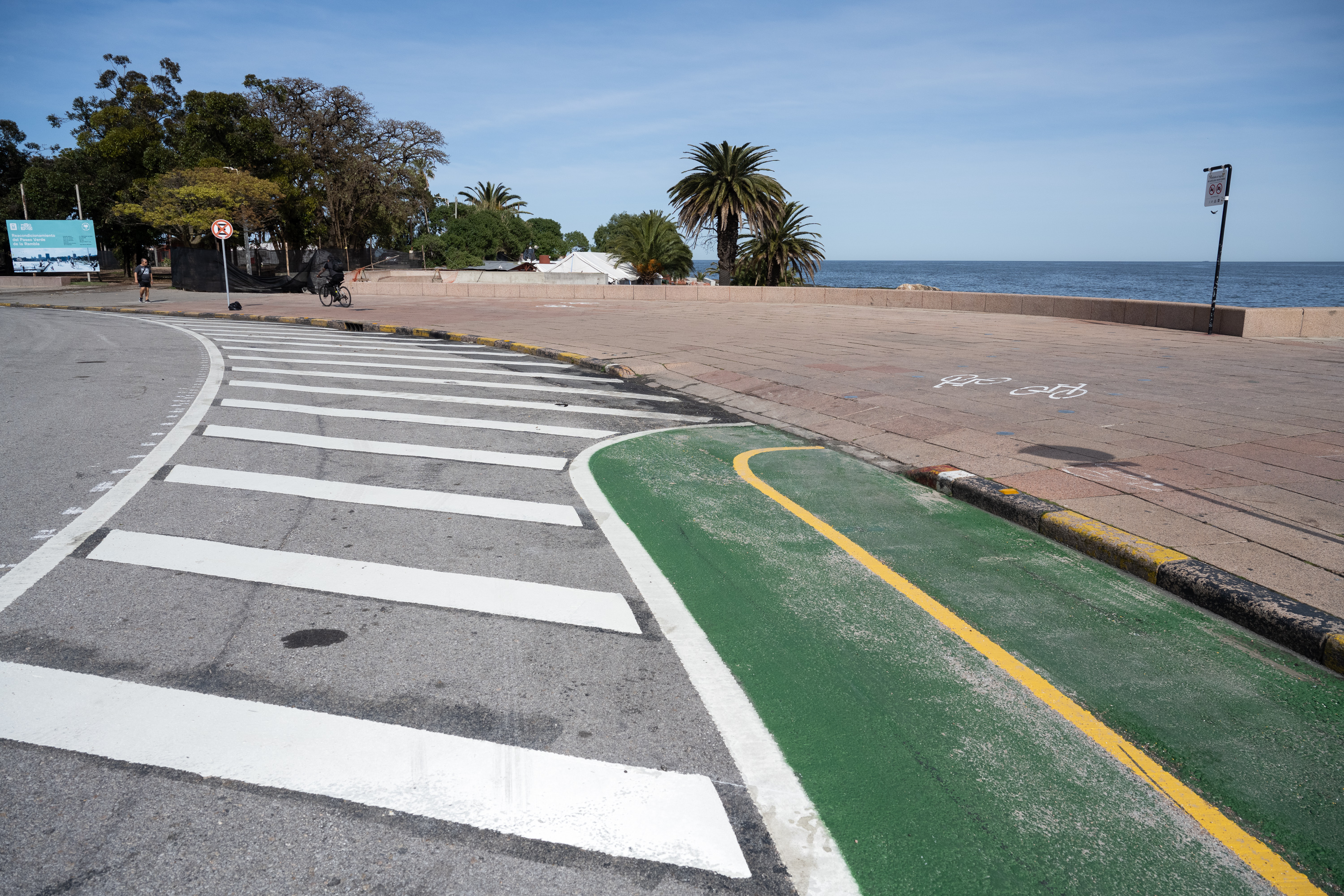 Finalización de obras en la ciclovía de la Rambla