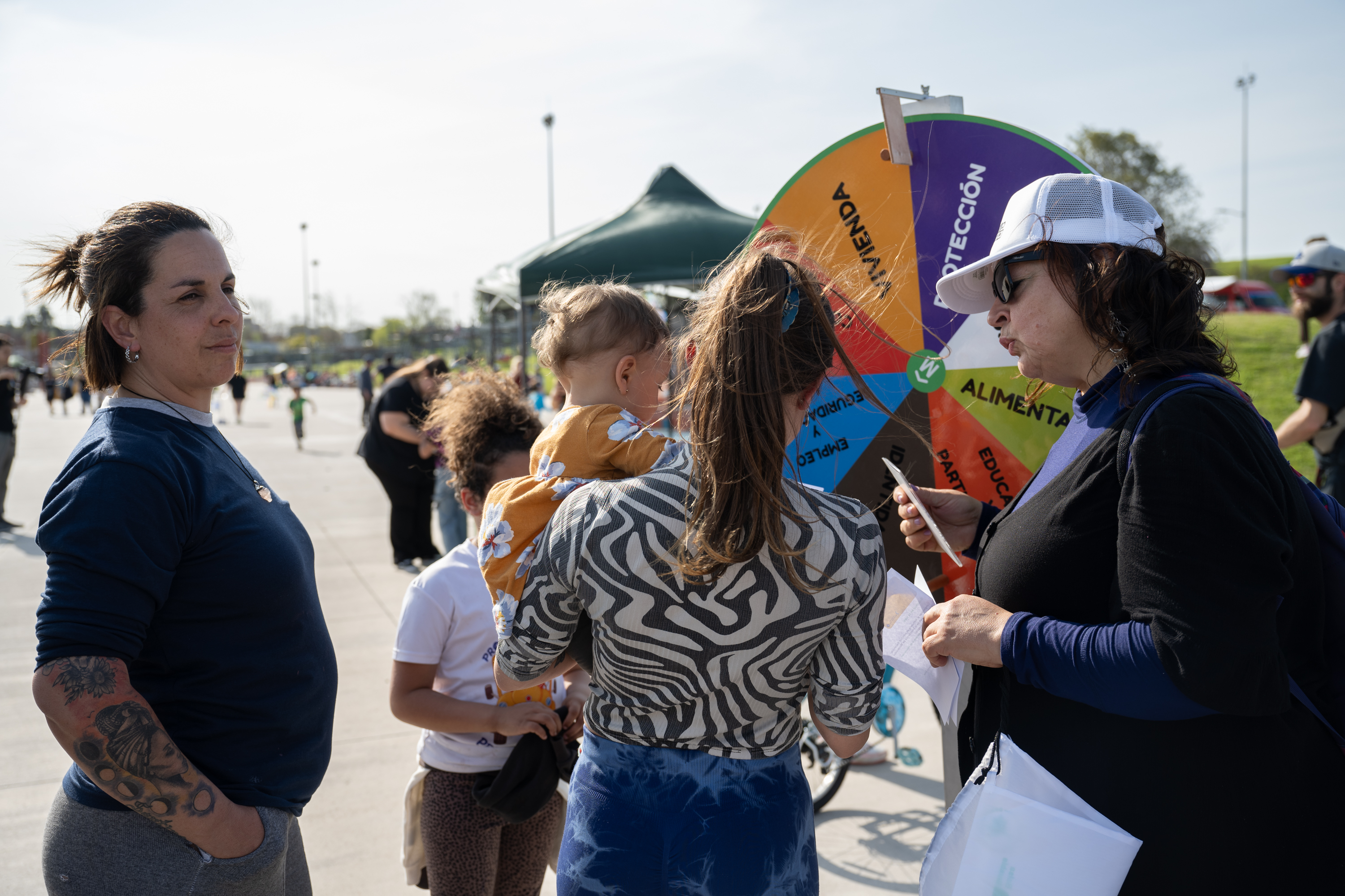 Actividades en el parque Idea Vilariño por el día de las plazas y los barrios