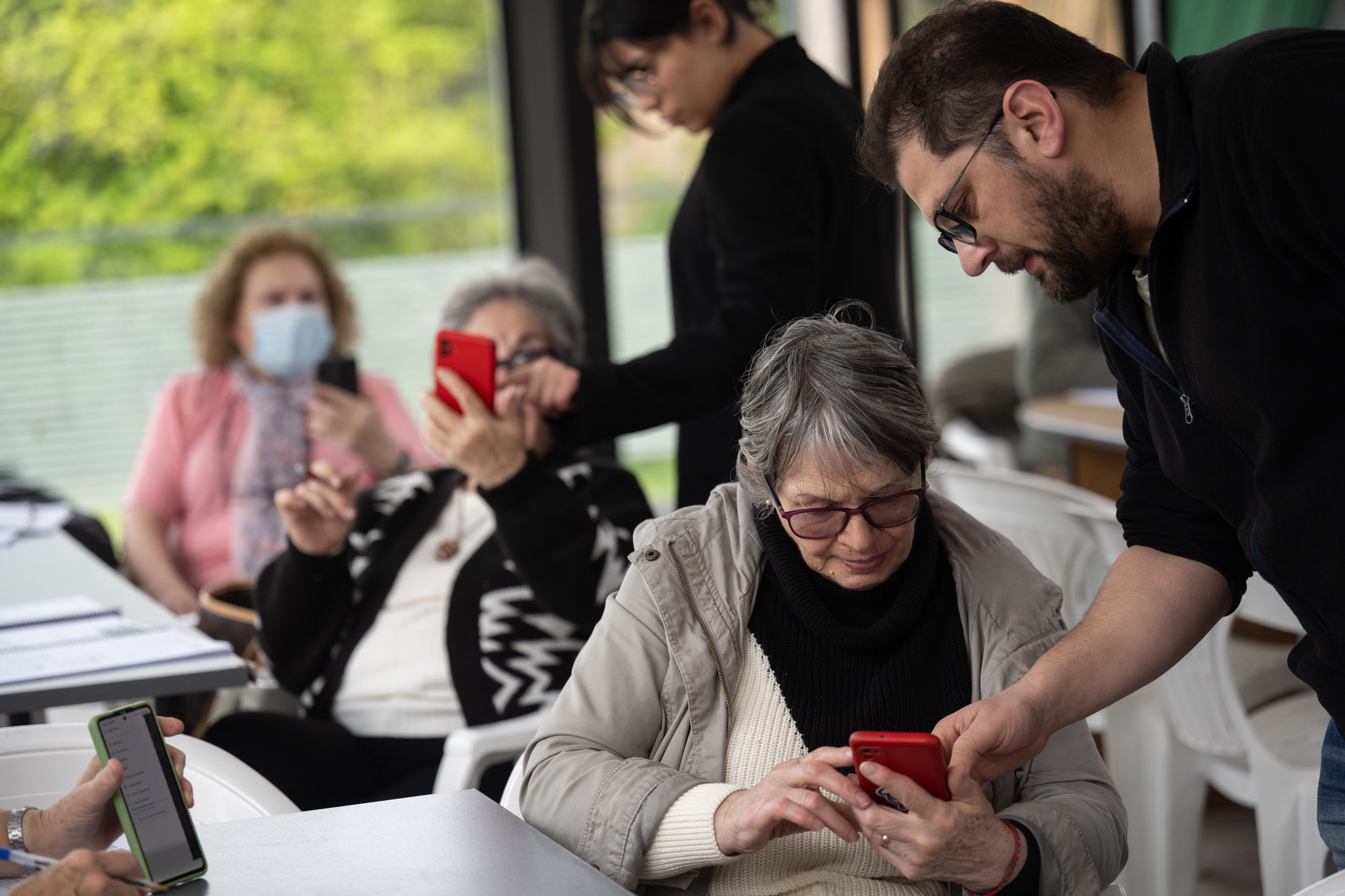 Curso de inclusión digital en el Parque de la Amistad