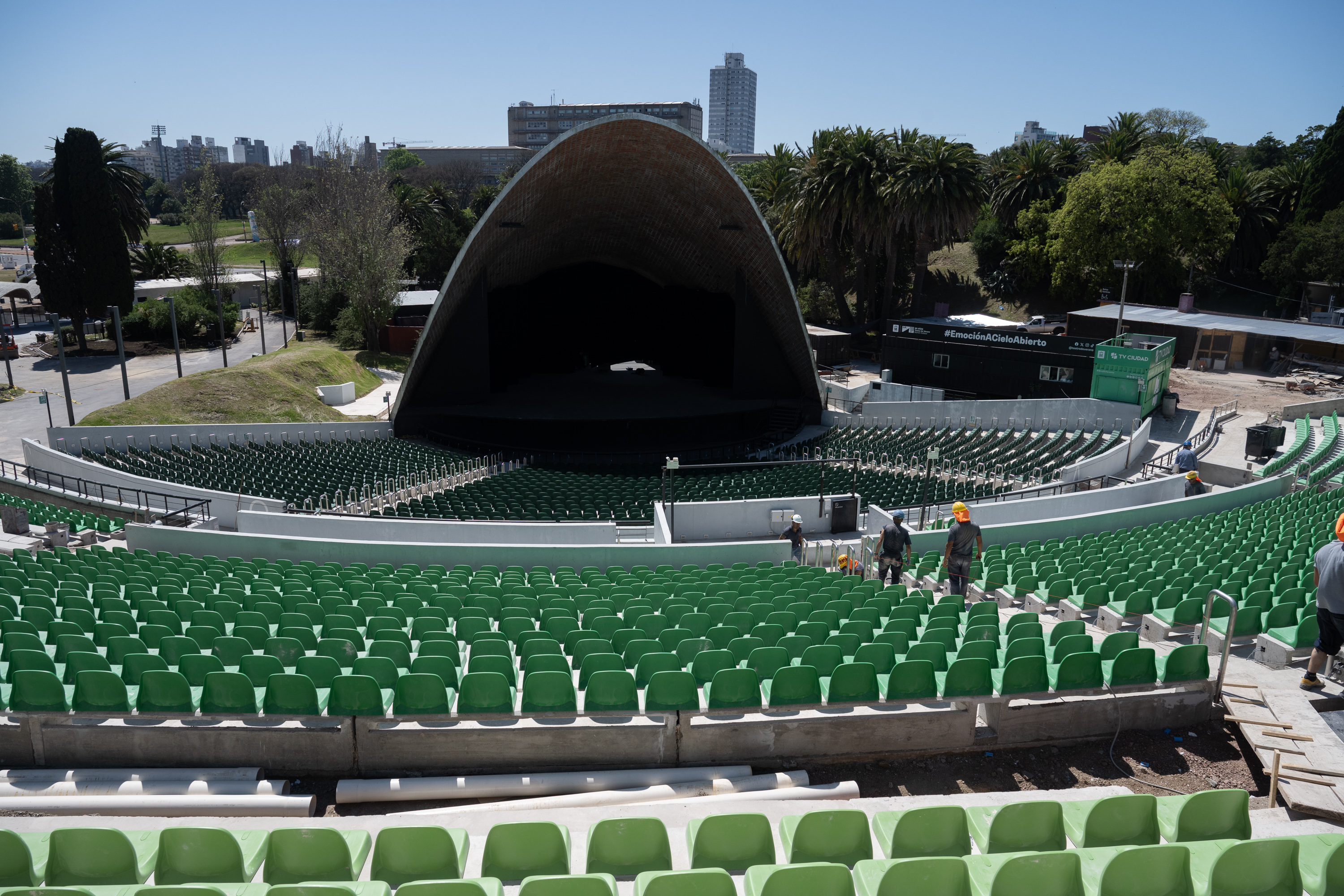 Conferencia de prensa por obras en el Teatro de Verano