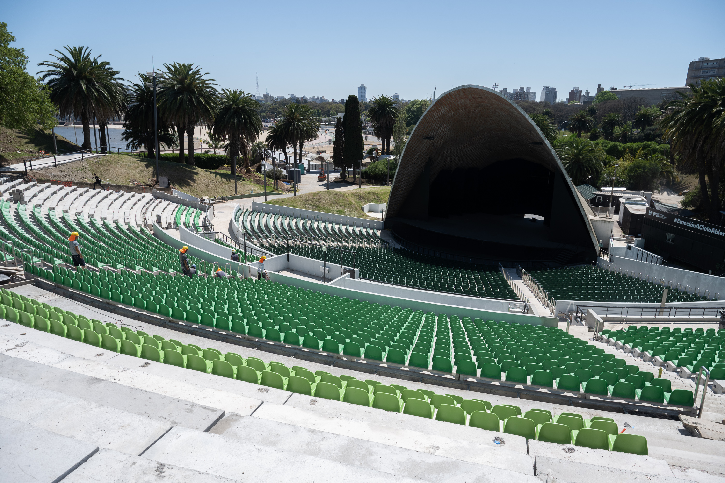 Conferencia de prensa por obras en el Teatro de Verano