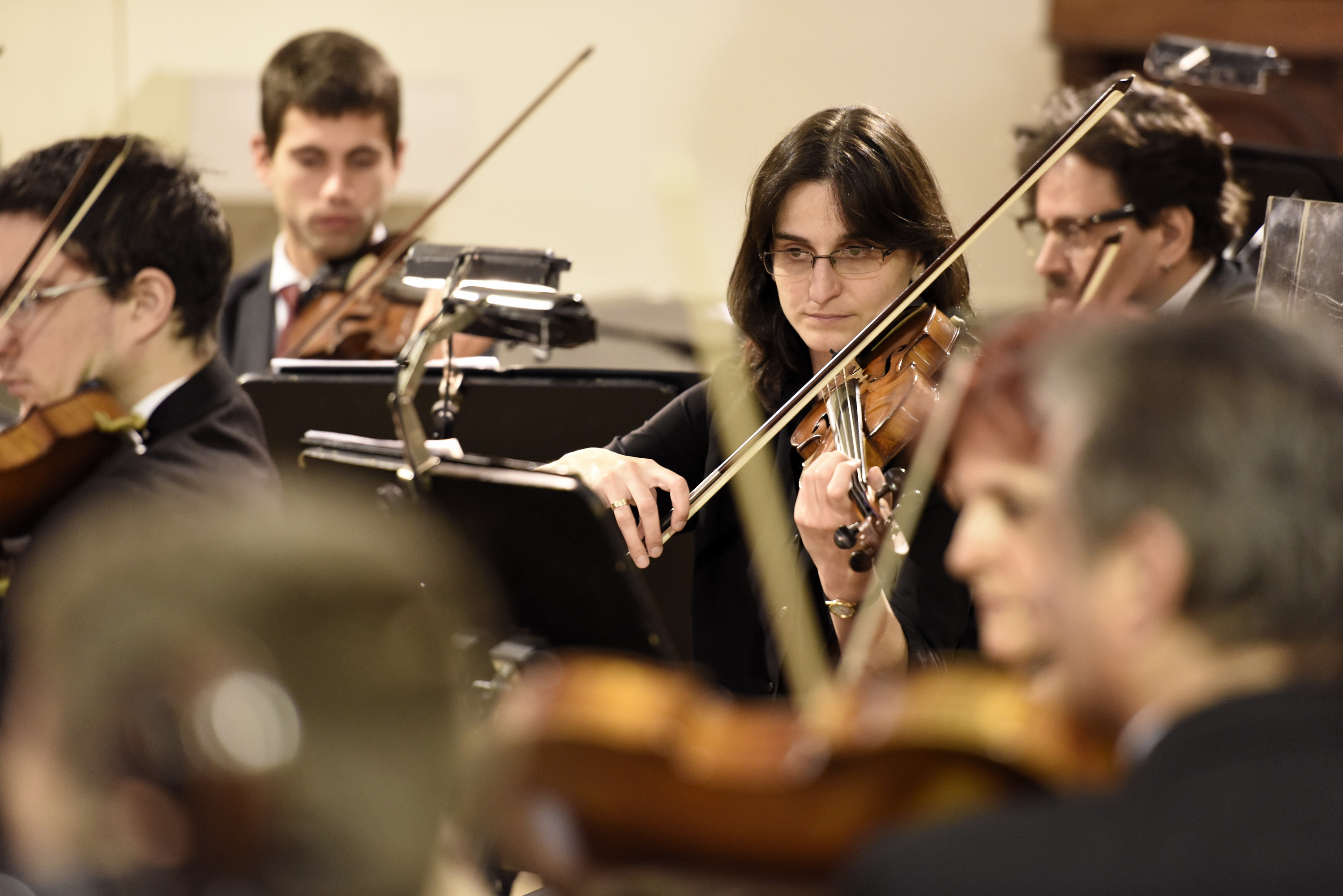 Concierto de la Orquesta Filarmonica en la Parroquia Santa María de la Ayuda.