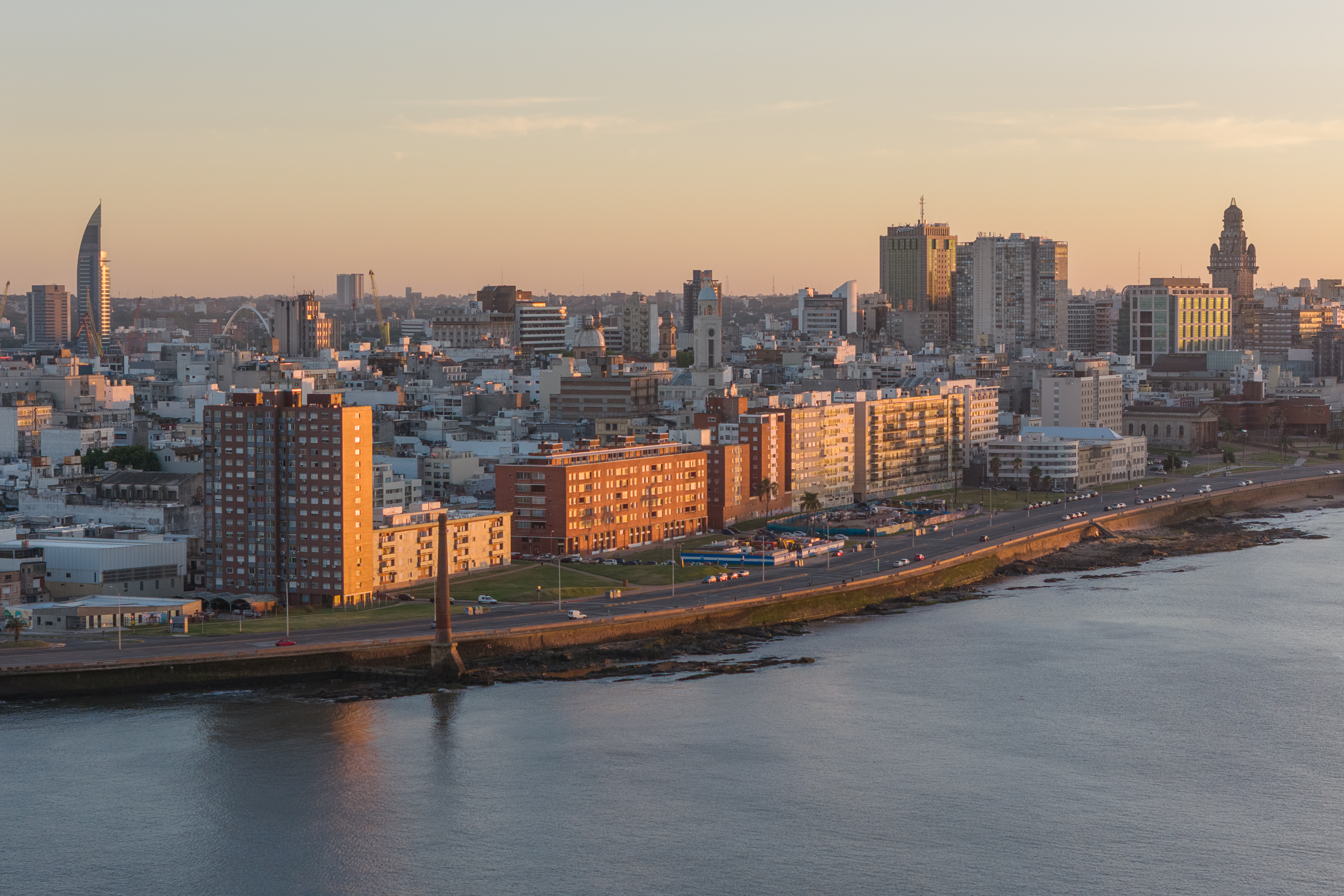 Vista aérea de Montevideo 