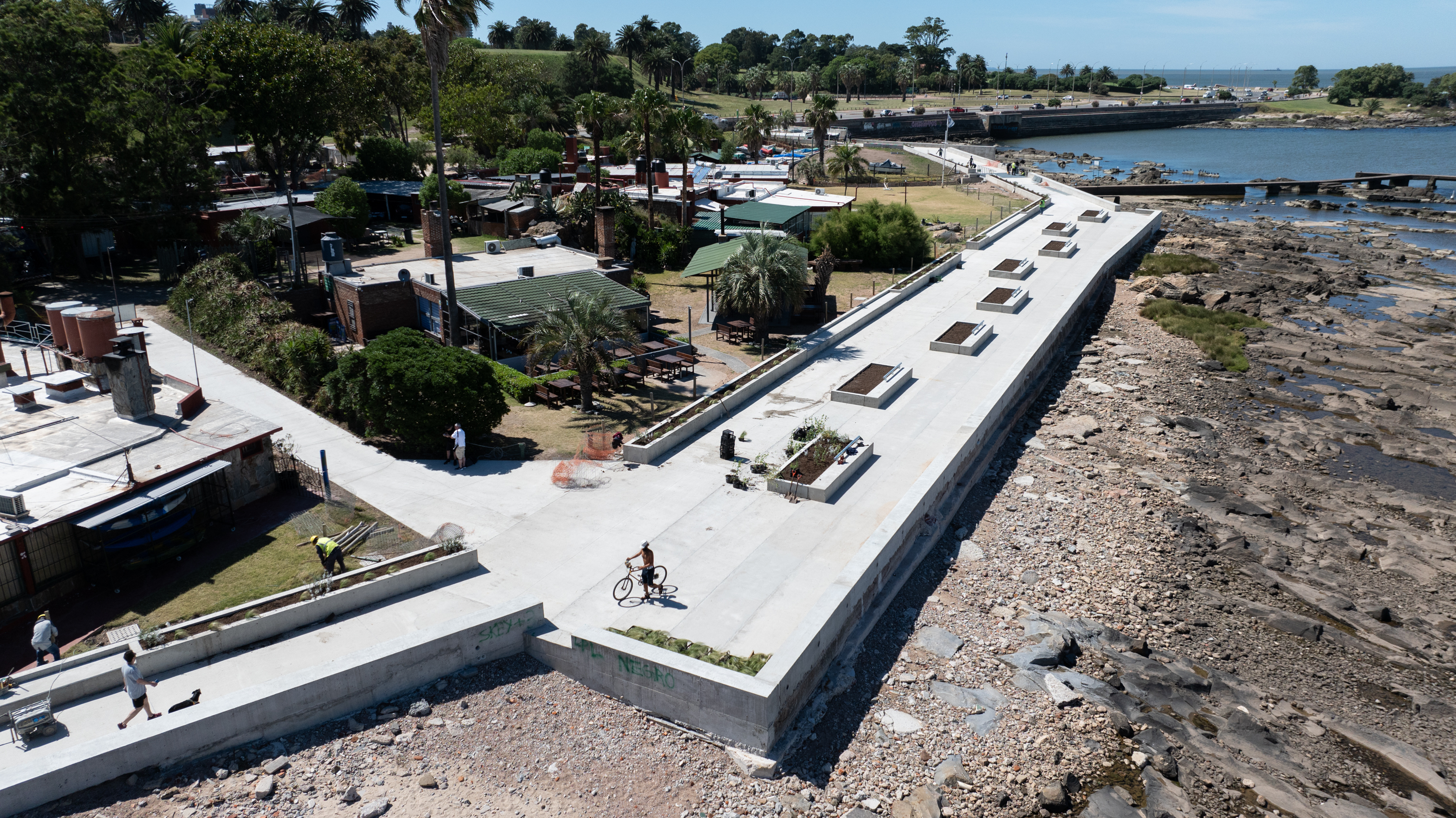 Avance de obras de reacondicionamiento en el Paseo Verde