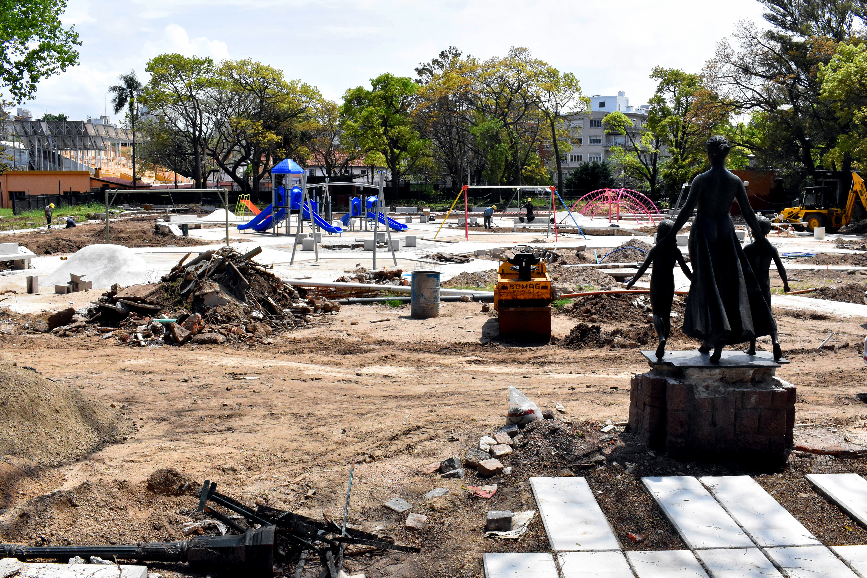 Obras en Parque Rodó