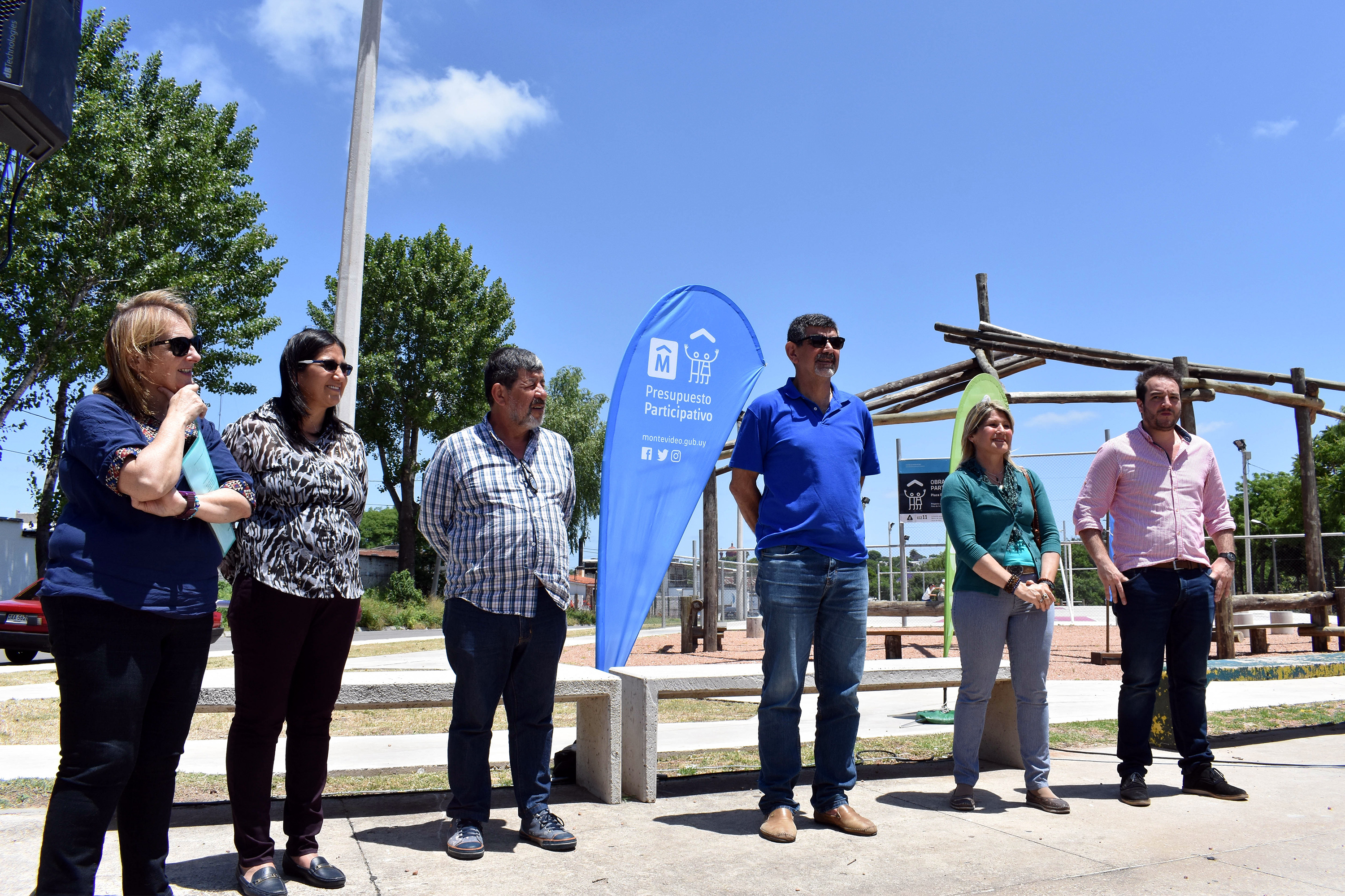 Inauguración de obras en plaza Porvenir