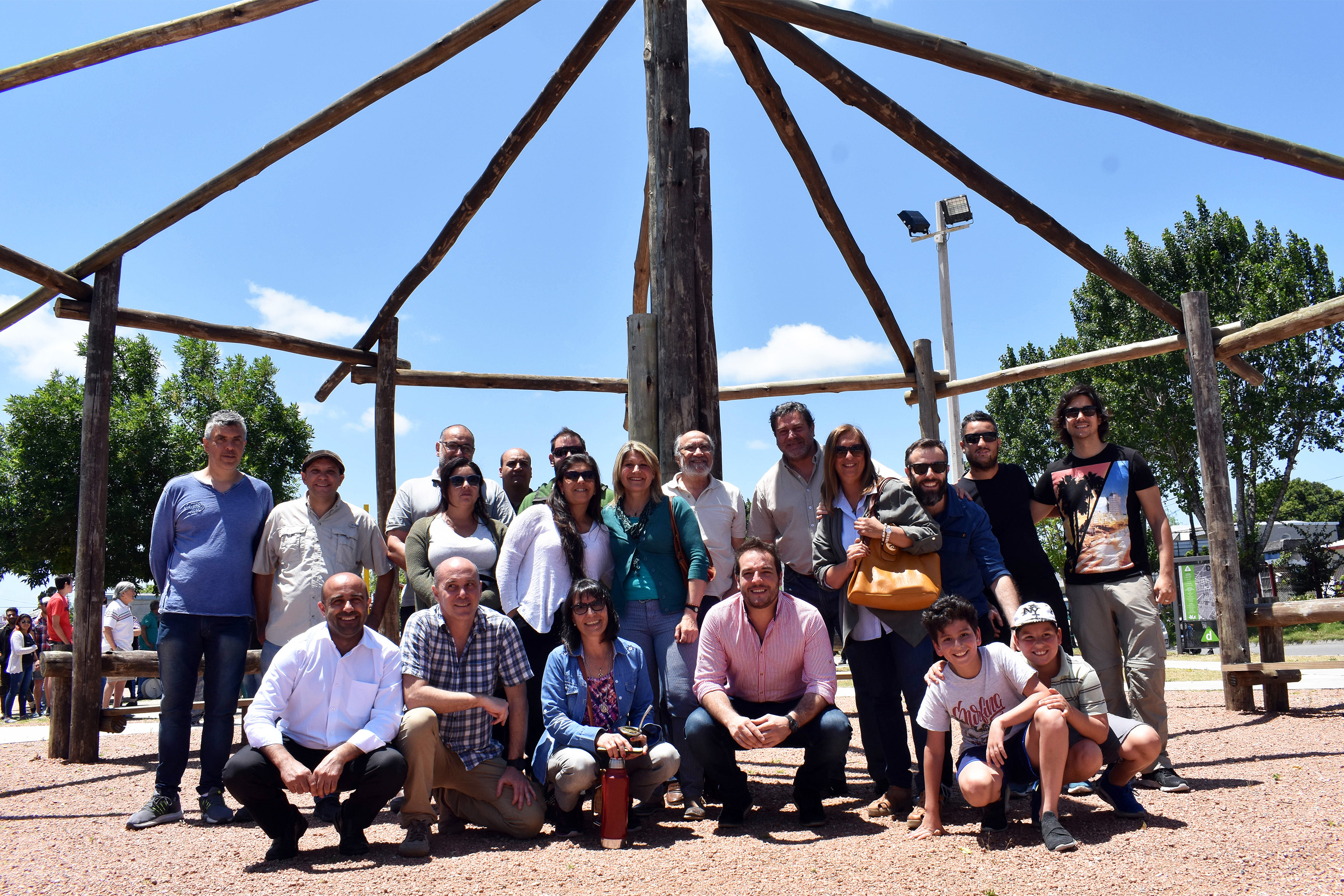 Inauguración de obras en plaza Porvenir