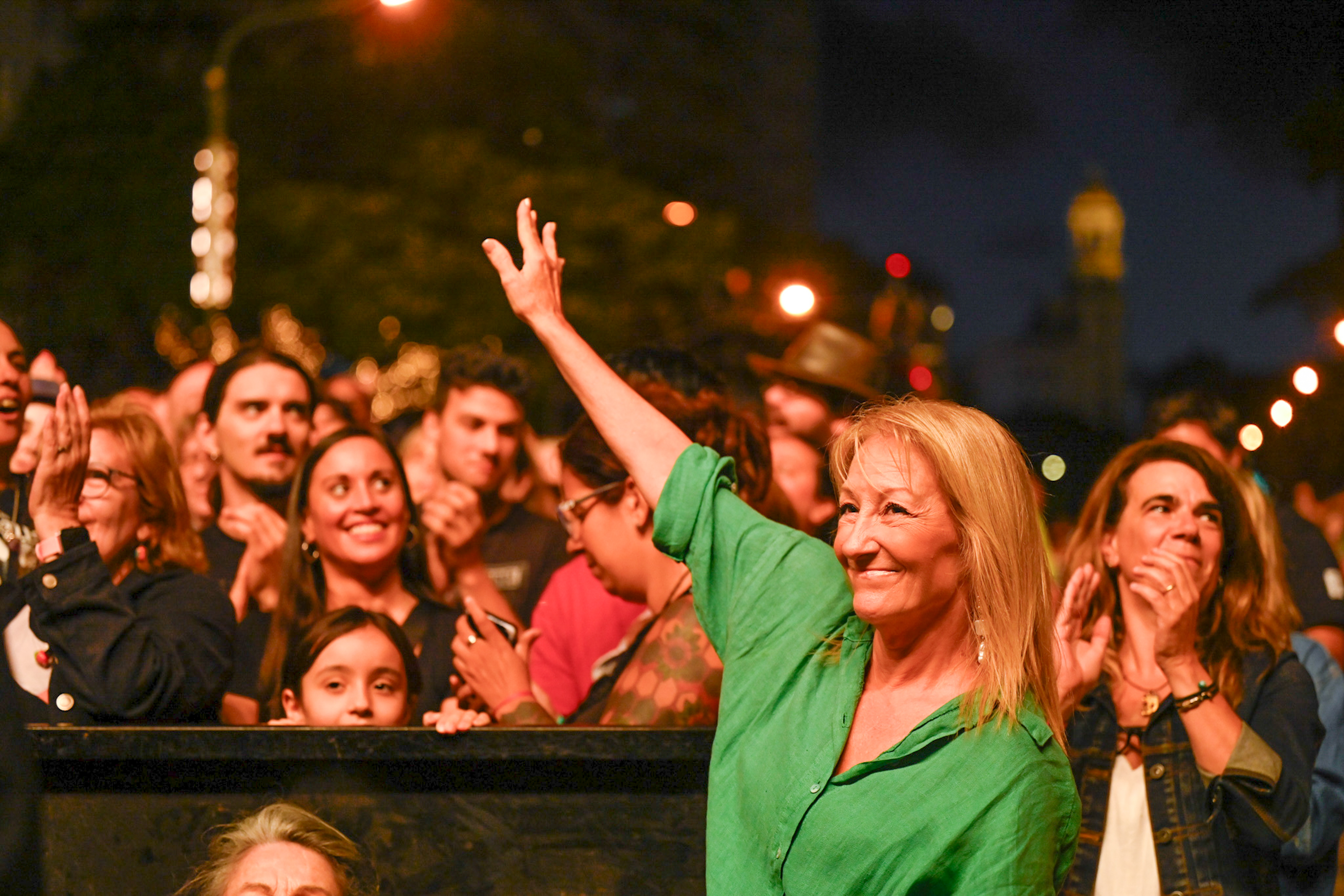 Carolina Cosse en los festejos por los 300 años de Montevideo 