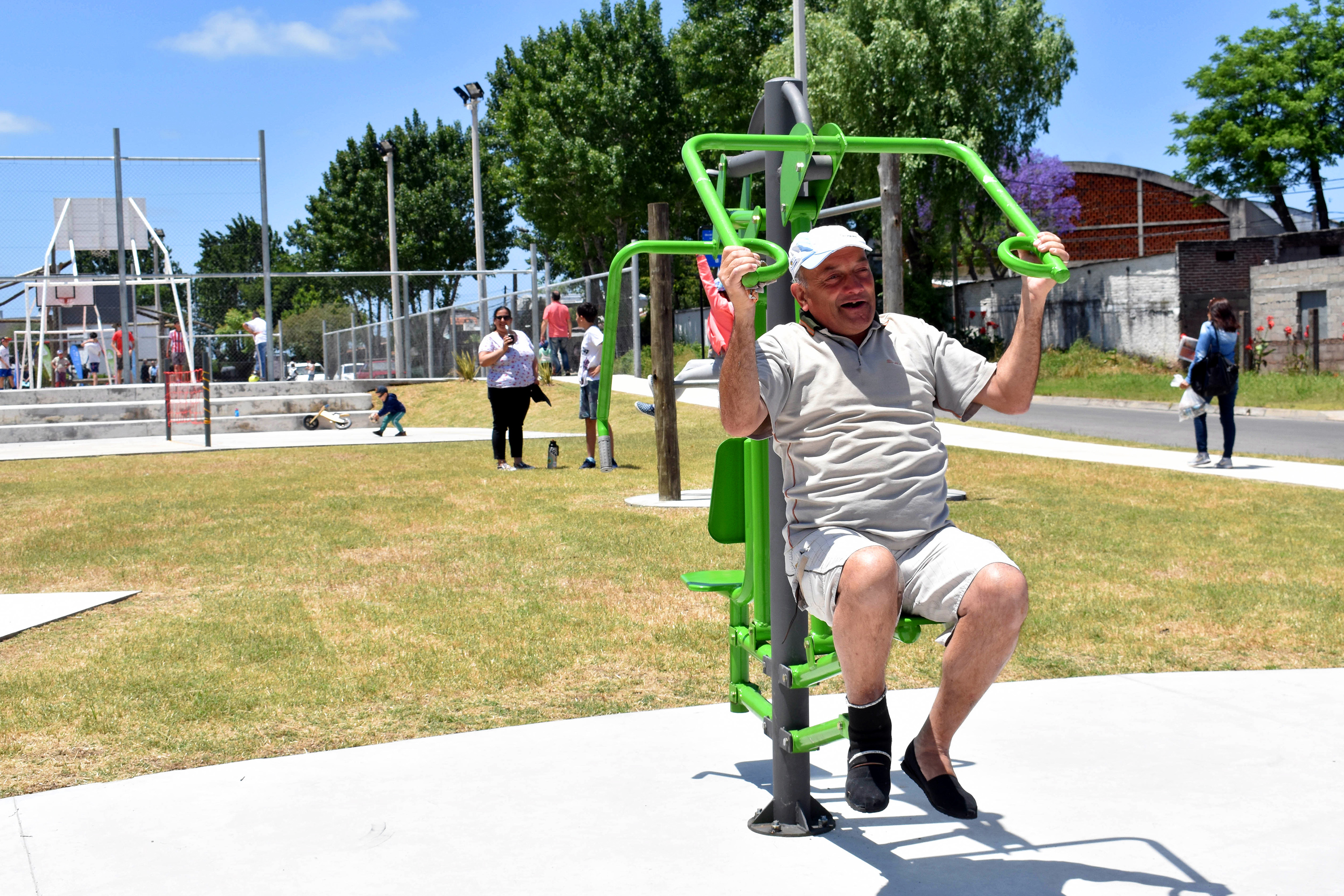 Inauguración de obras en plaza Porvenir