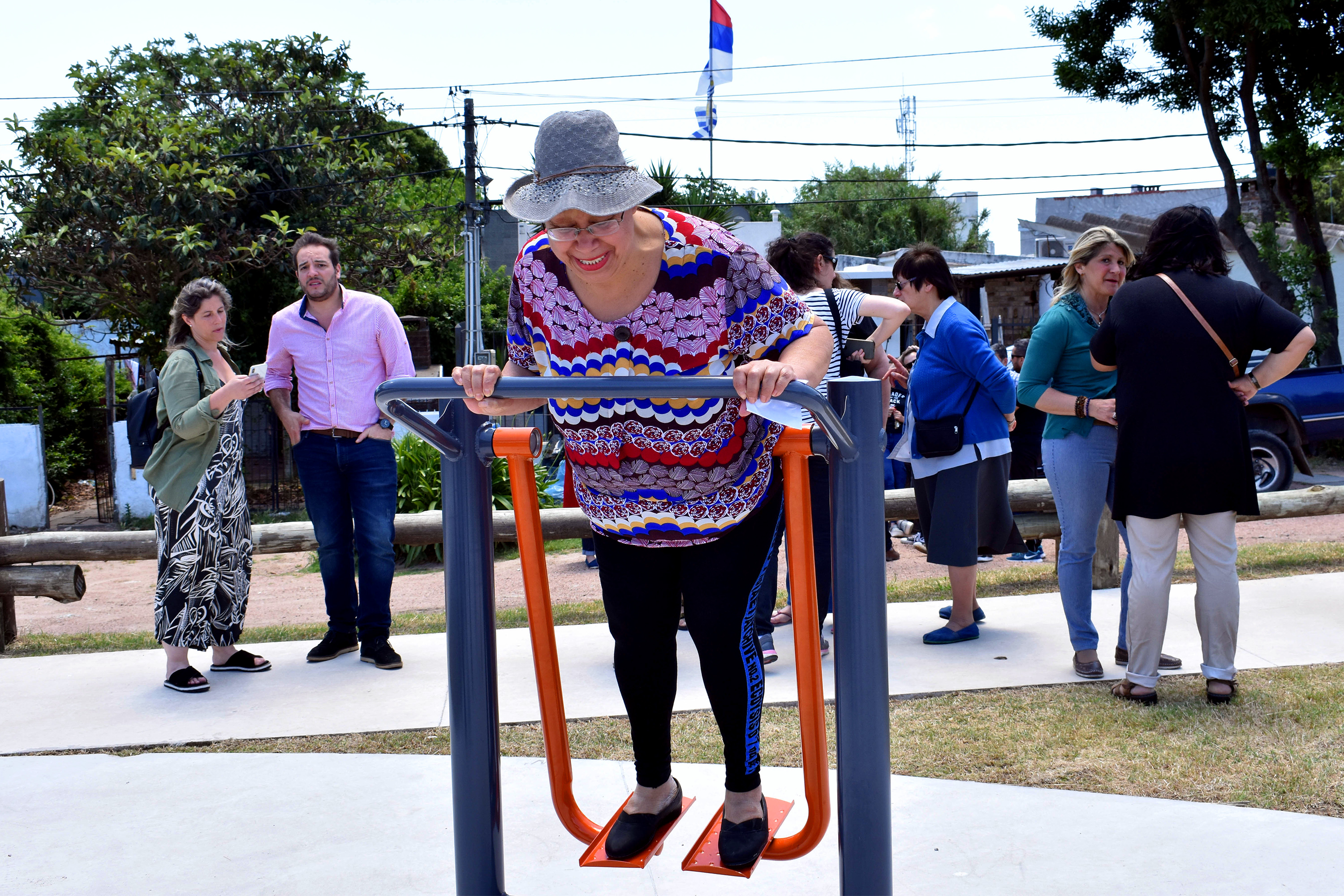 Inauguración de obras en plaza Porvenir