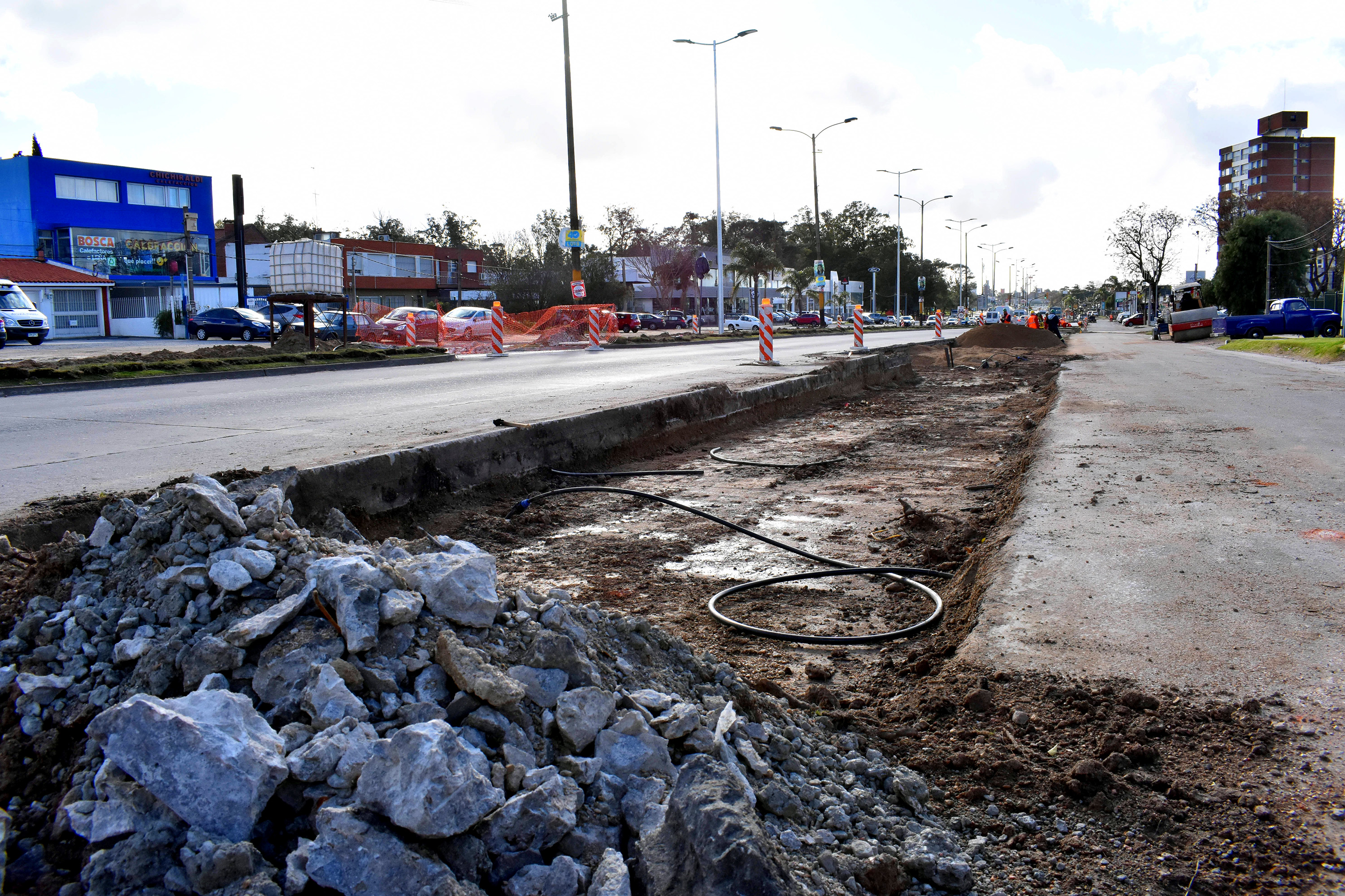 Obra Ensanche Av. Italia y Gallinal