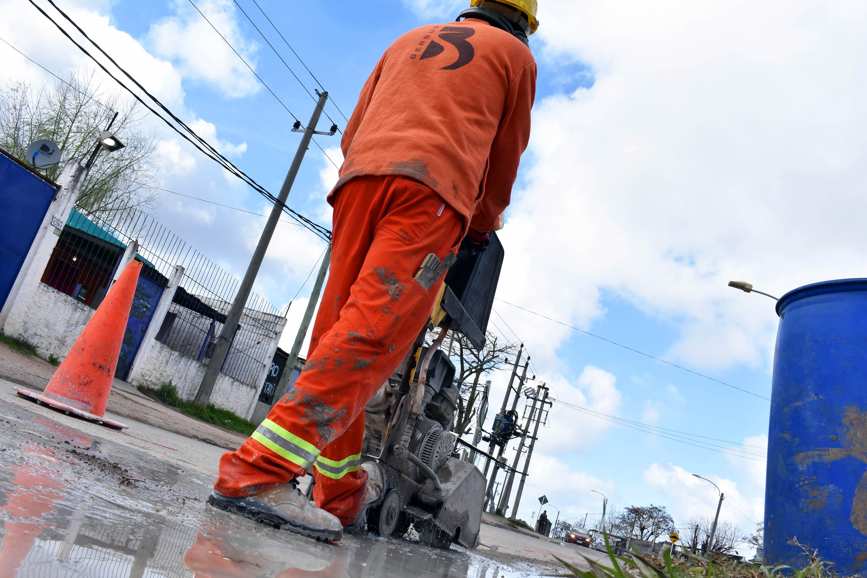 Obras en calle Rafael y Dunant.