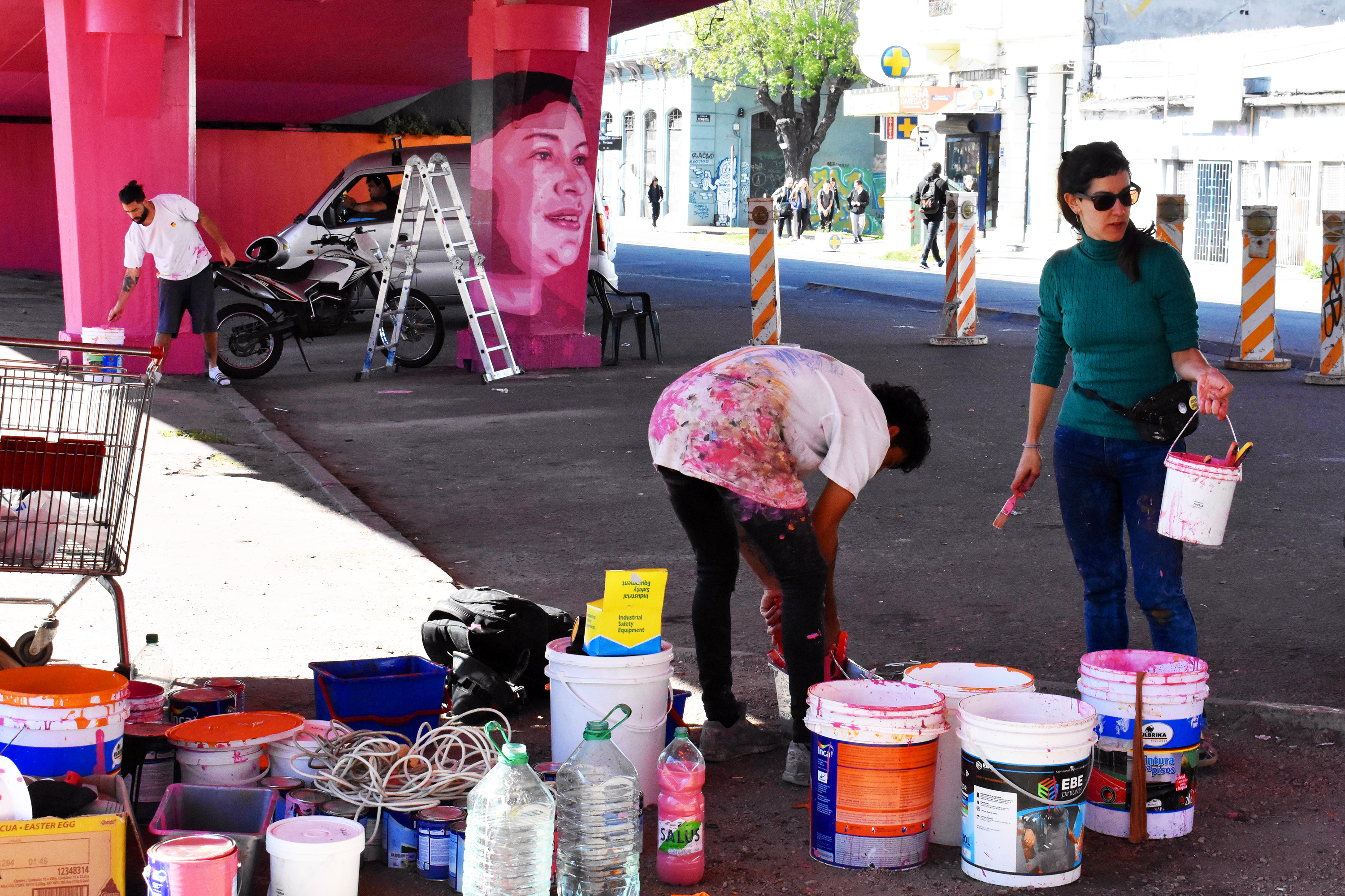 Intervención artística en el Viaducto de Paso Molino